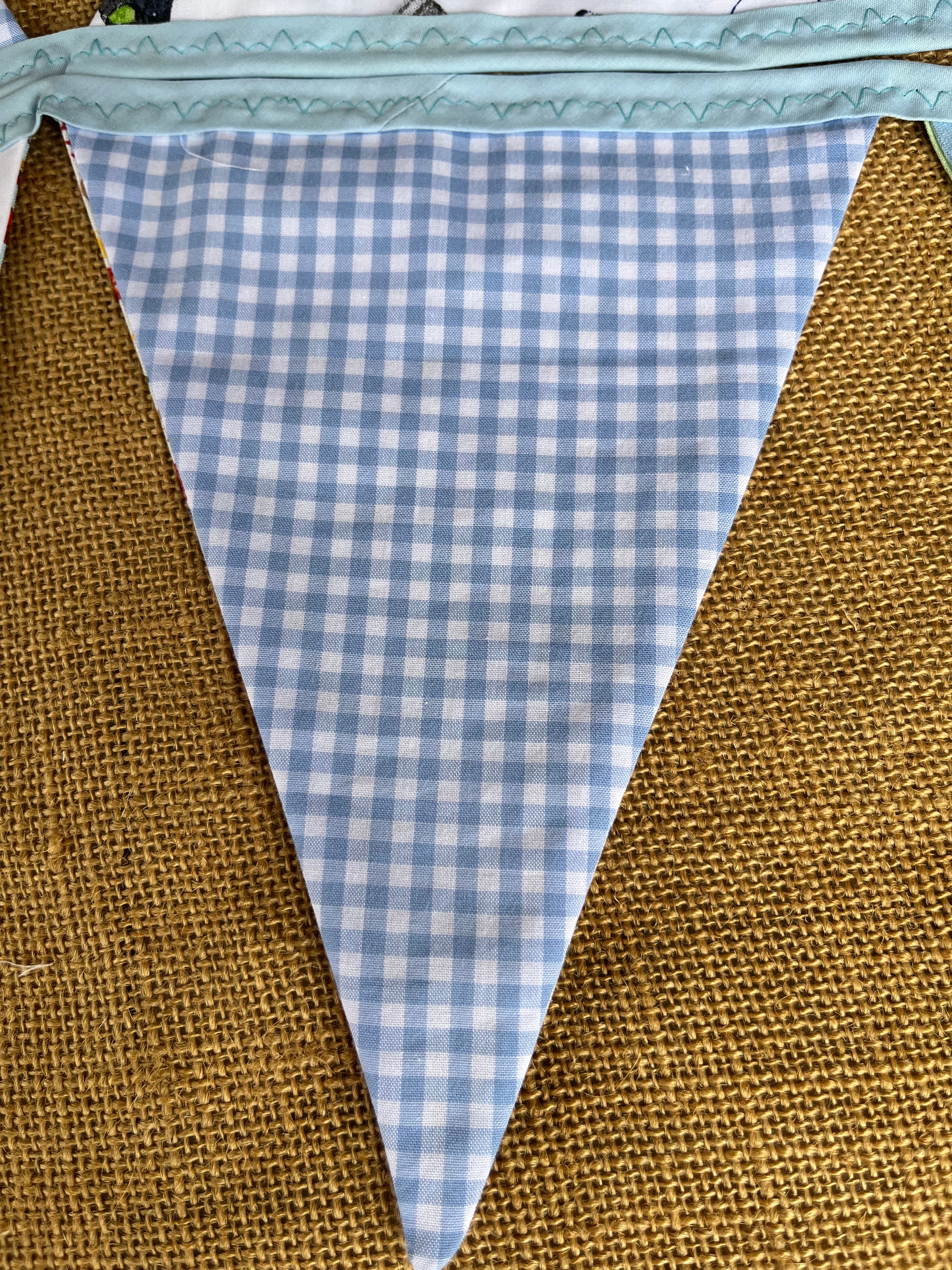 Nursery/celebration Bunting | 3m long | reversible | butterflies | alphabet