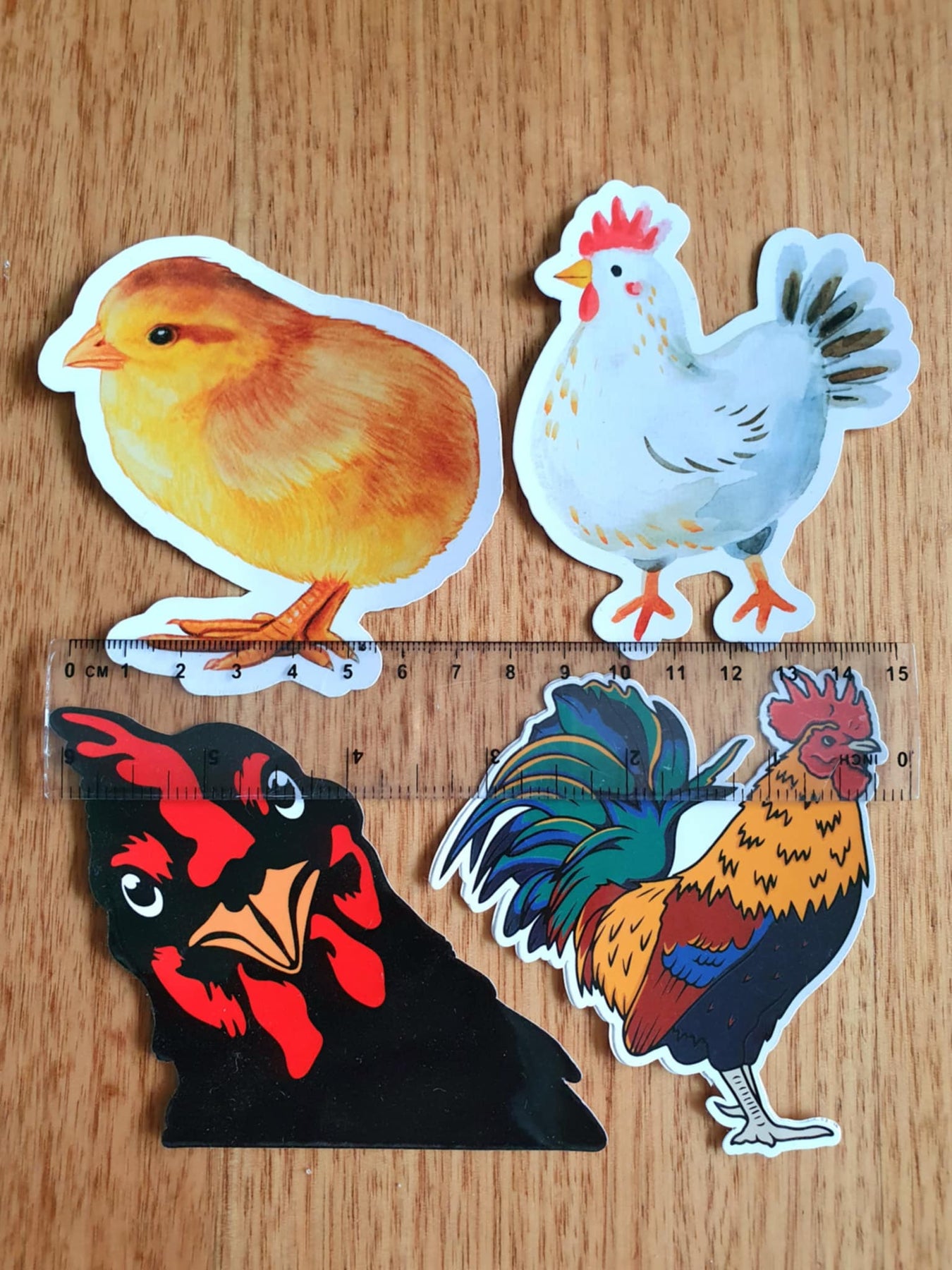 Chicken Stickers - 4 set