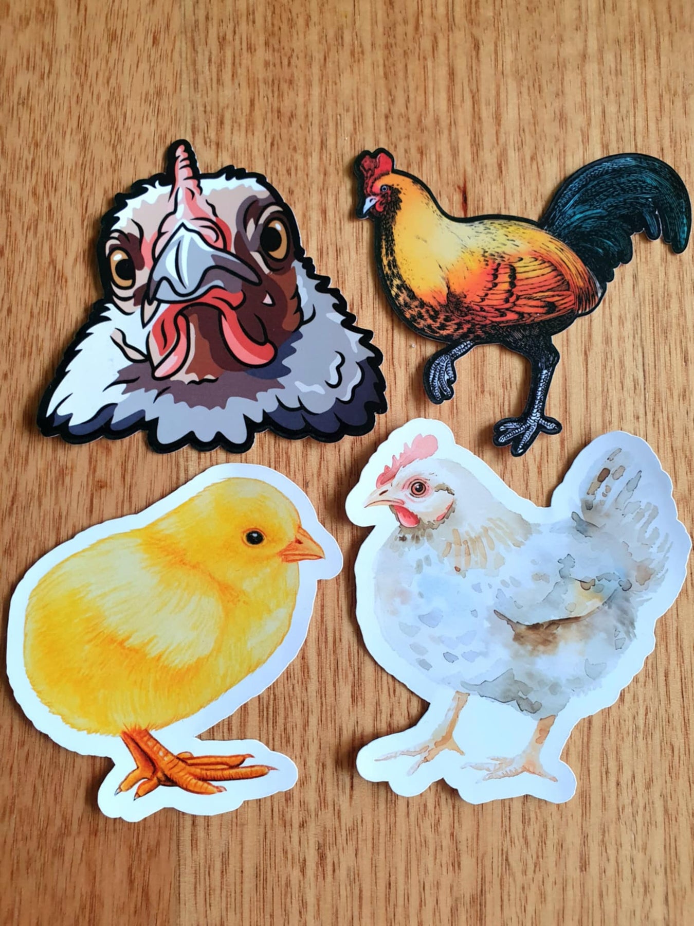 Chicken Stickers - 4 set