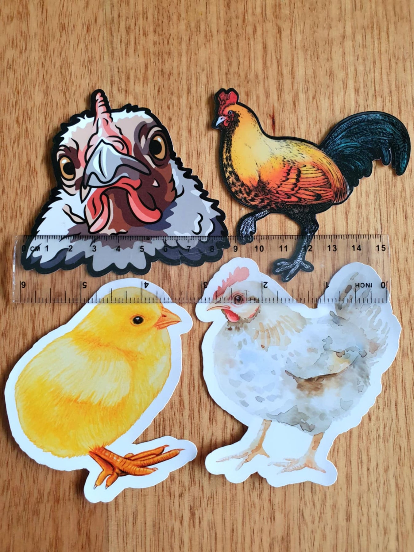 Chicken Stickers - 4 set