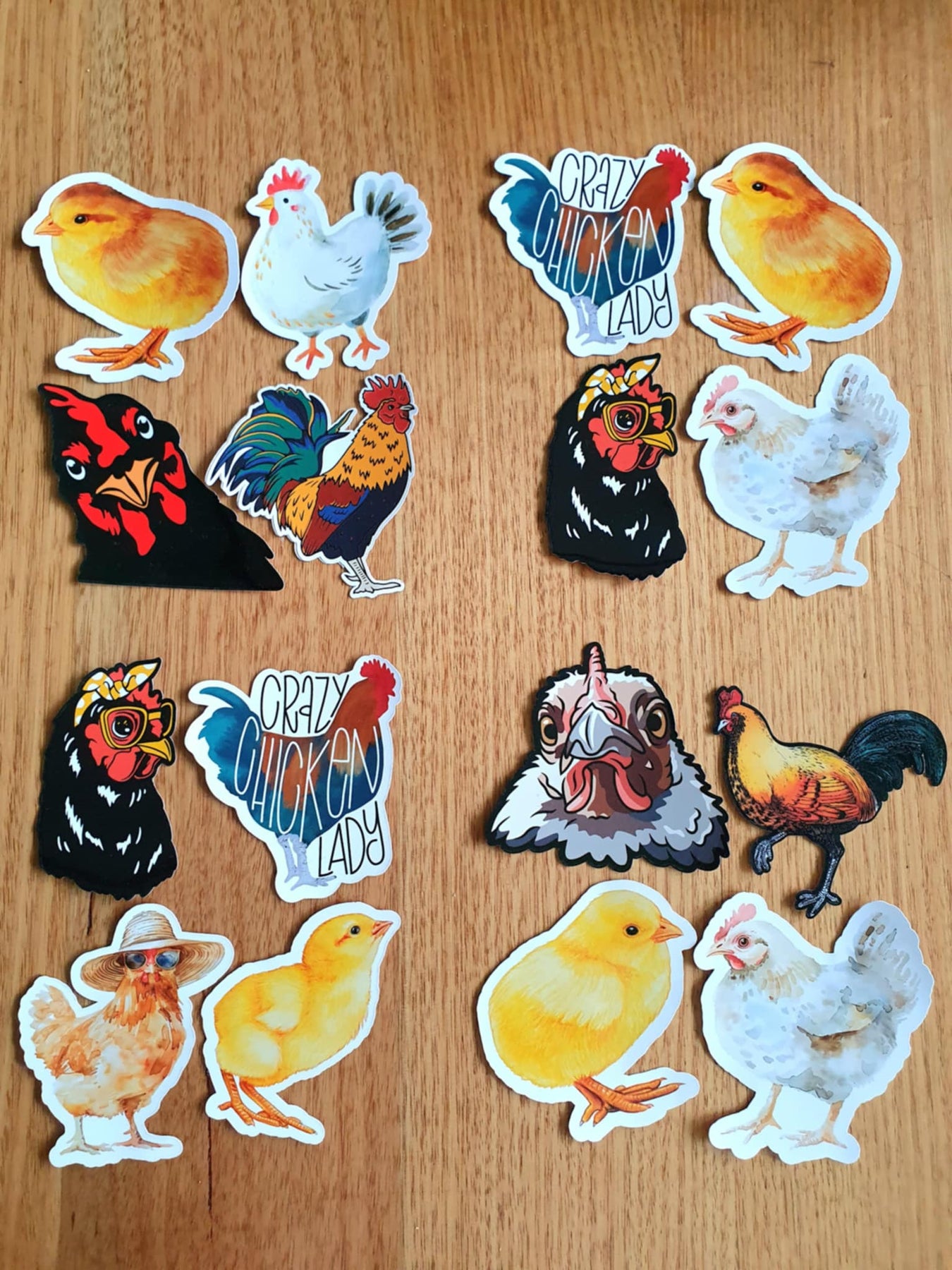 Chicken Stickers - 4 set