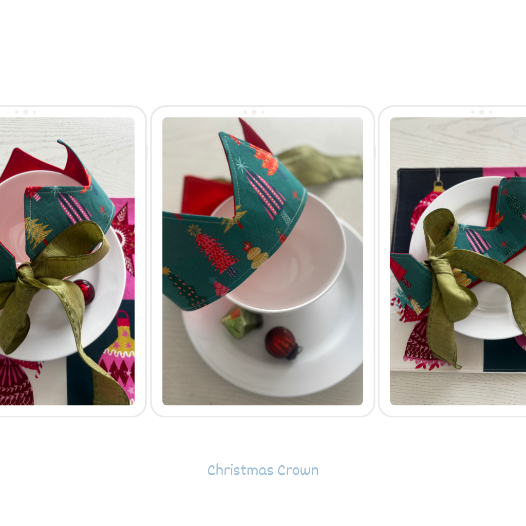 Fabric double sided Christmas Crown sustainability