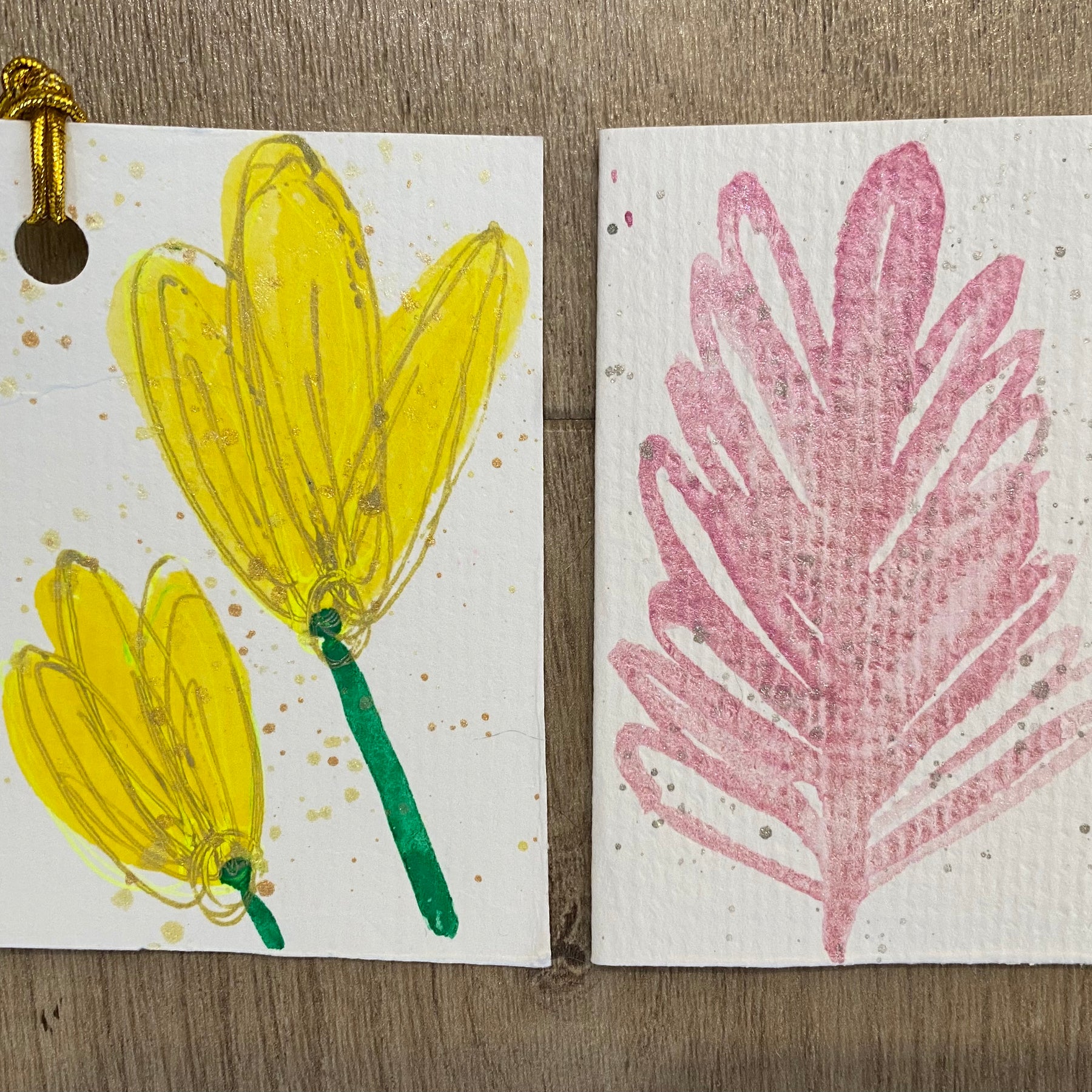 All Occasion Gift Bag – 6 Hand Painted Cards & Bookmarks plus a Pair of Earrings!