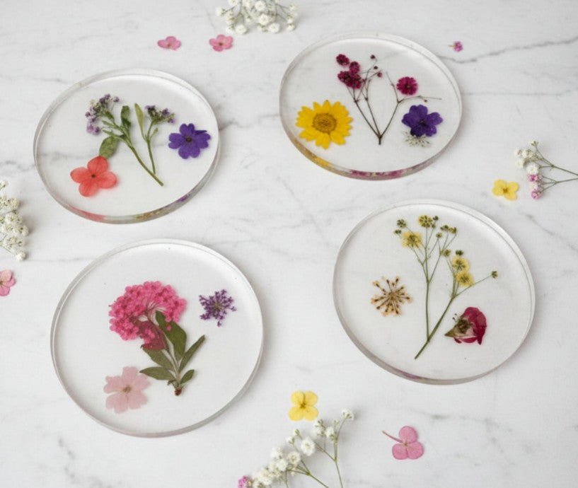 BOTANICAL COASTERS - Set of 4