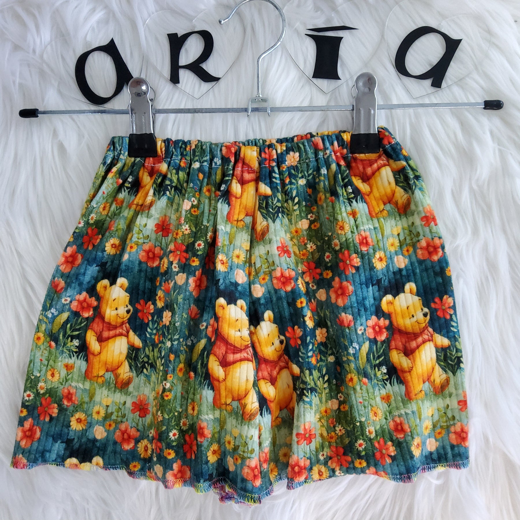"Honey Bear' Simple Shorts Size 2