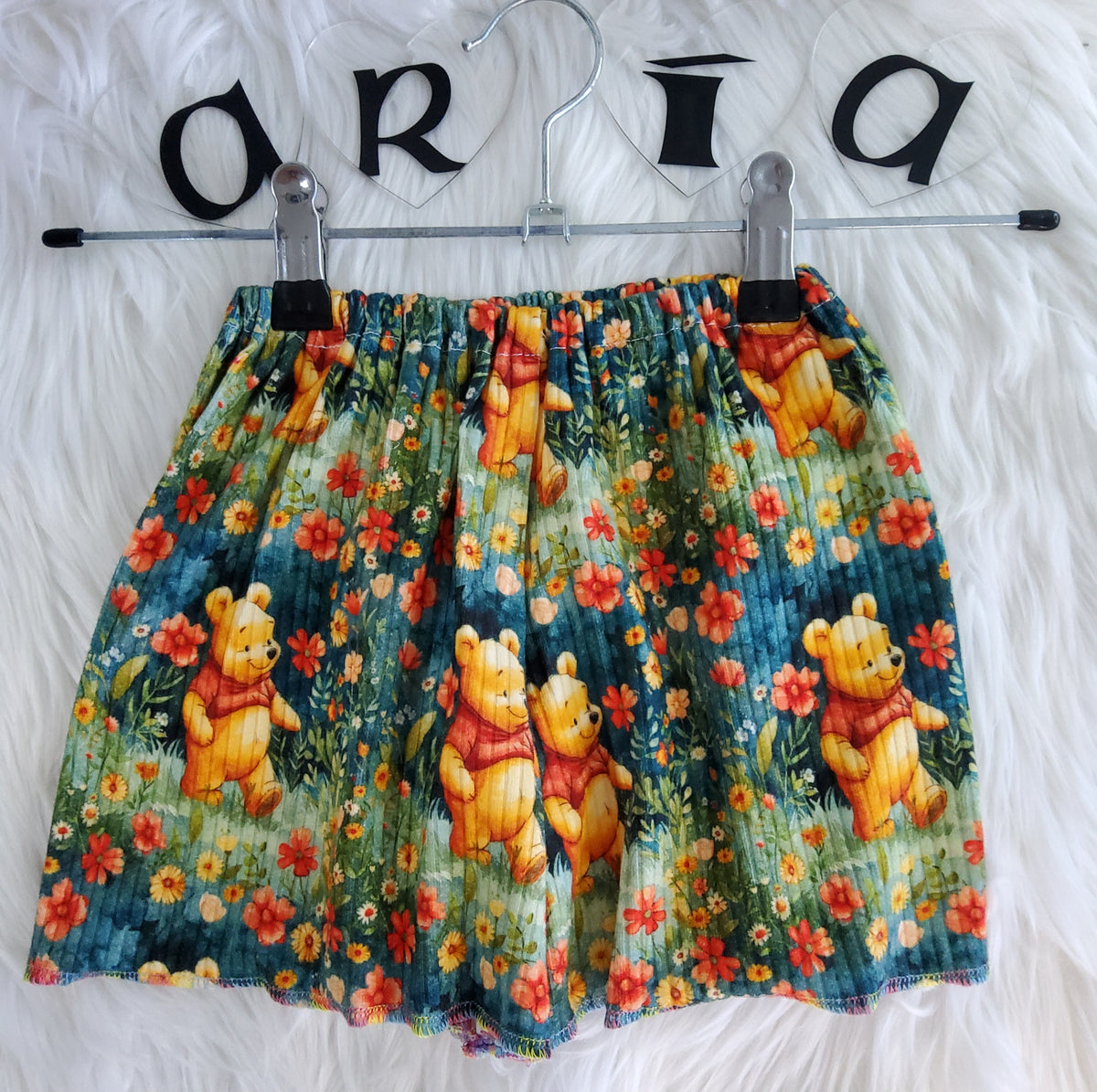 "Honey Bear' Simple Shorts Size 2