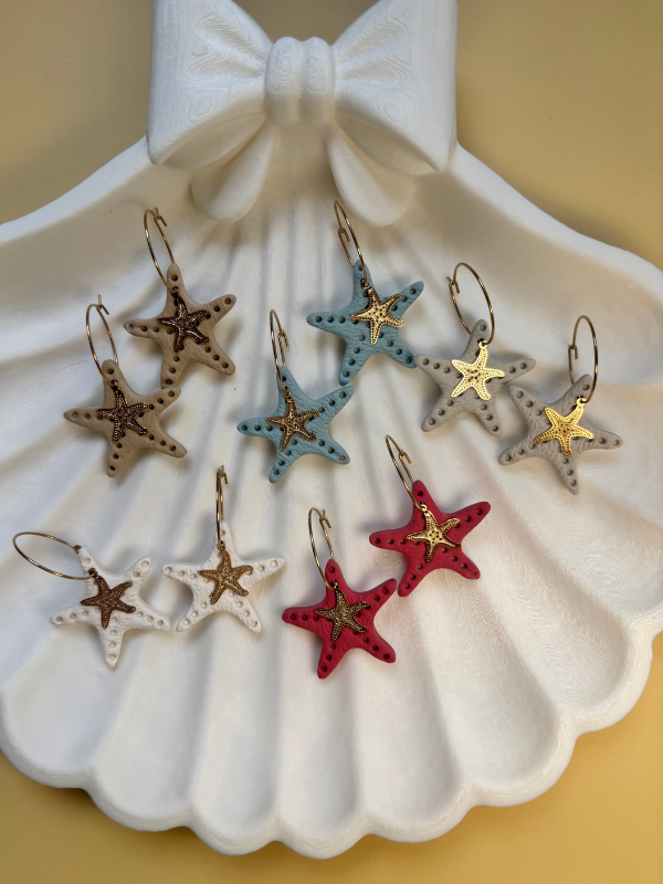 Seaside Stories | Starfish Hoop Earrings