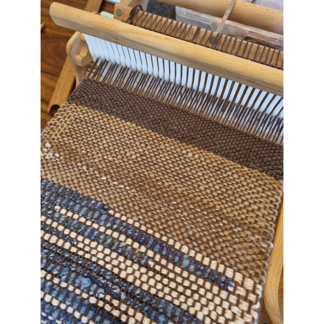 'Kookaburra' handwoven wool scarf