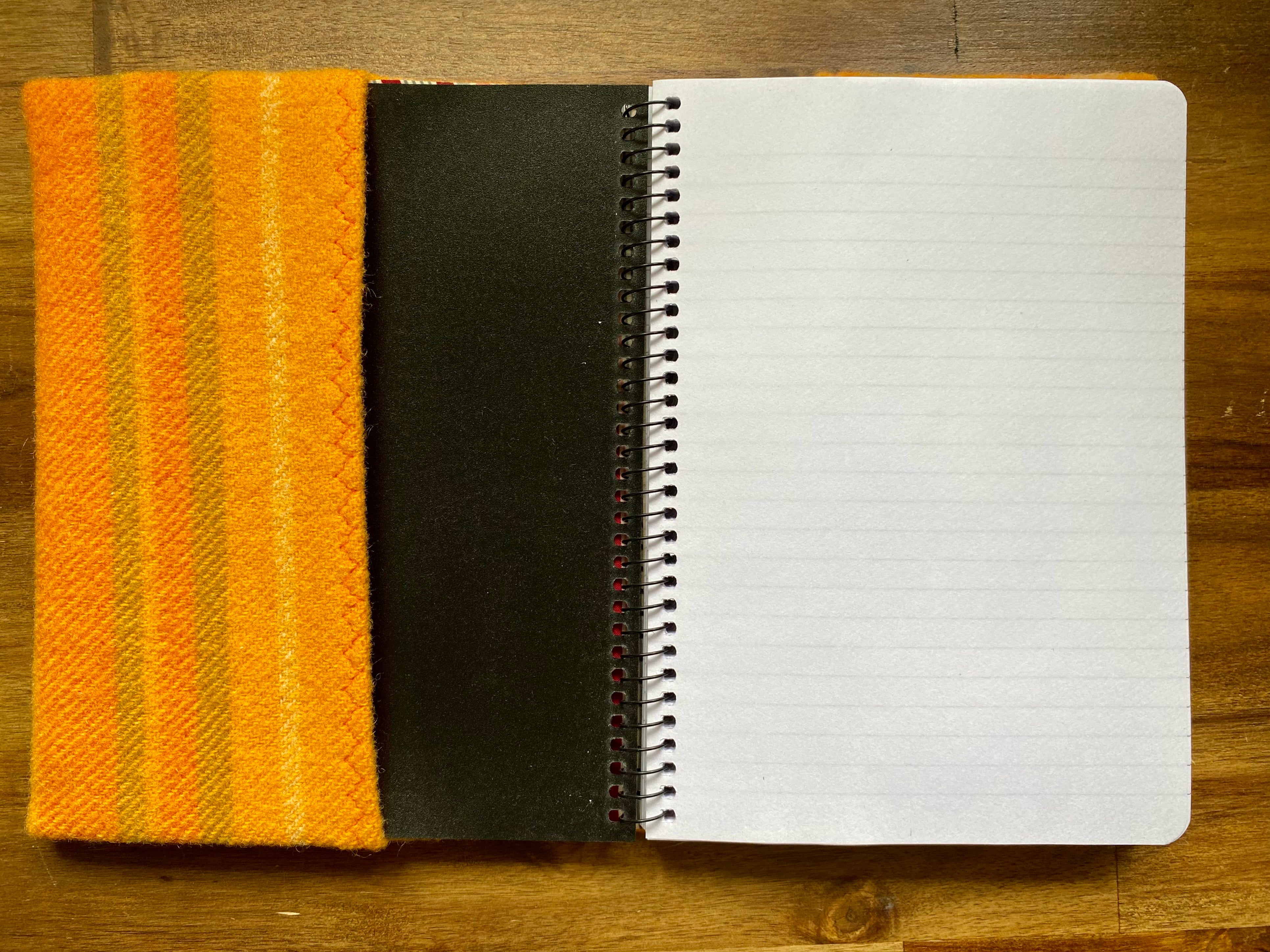 A5 Upcycled Notebook Wombat - Orange