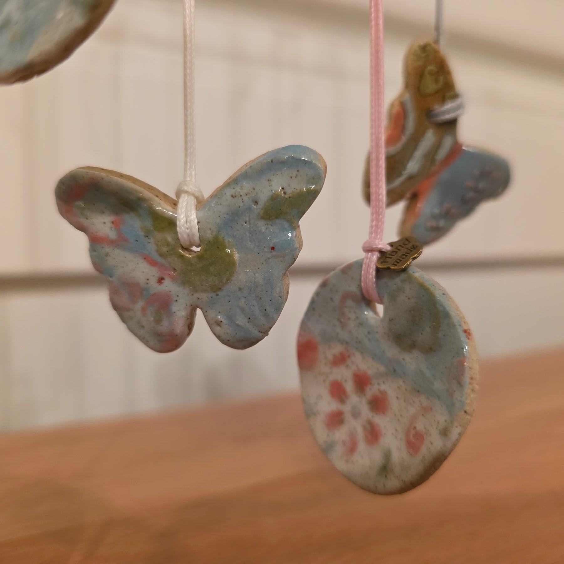 Handmade Sensory Ceramic Necklaces – $10 each + FREE SHIPPING 🦋