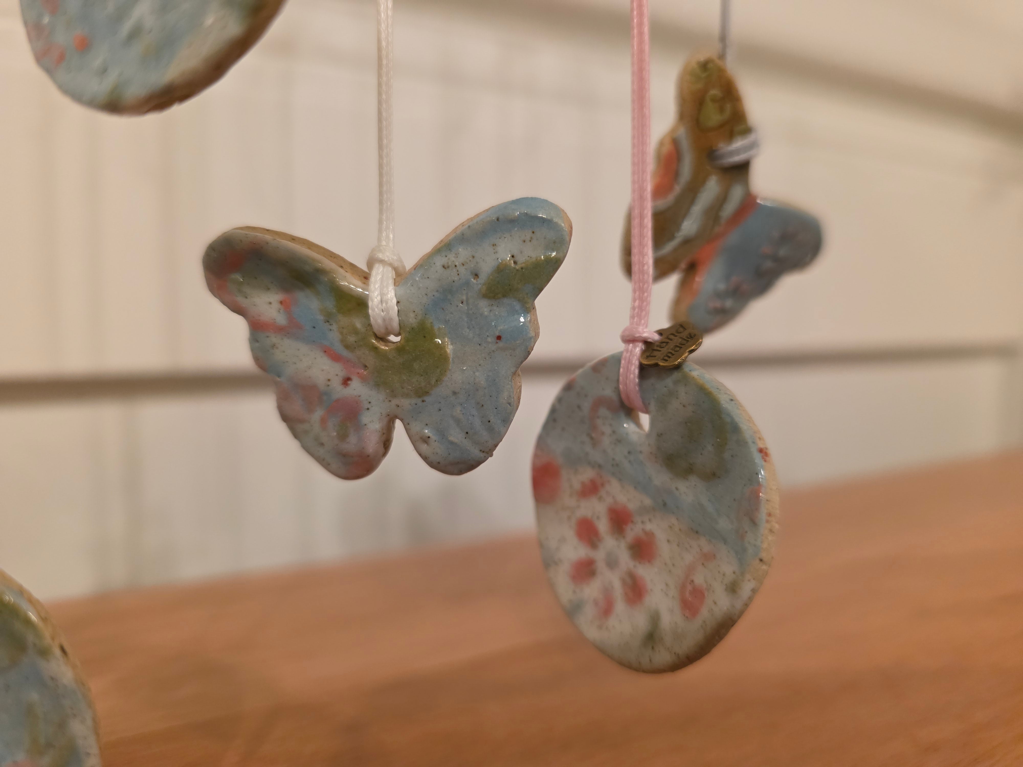 Handmade Sensory Ceramic Necklaces – $10 each + FREE SHIPPING 🦋