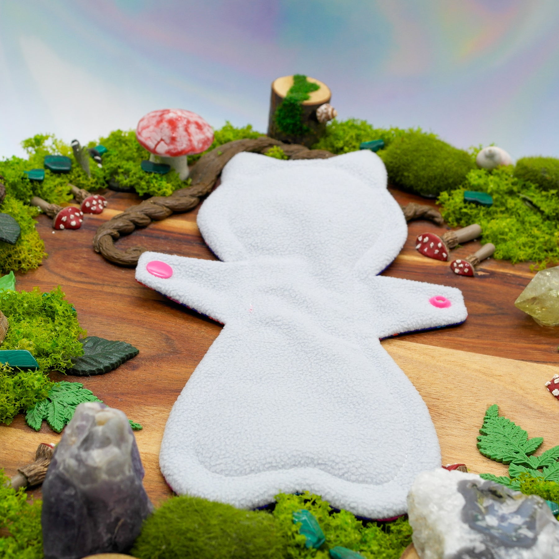Reusable cloth pad 10" Moderate - Magic Mushroom