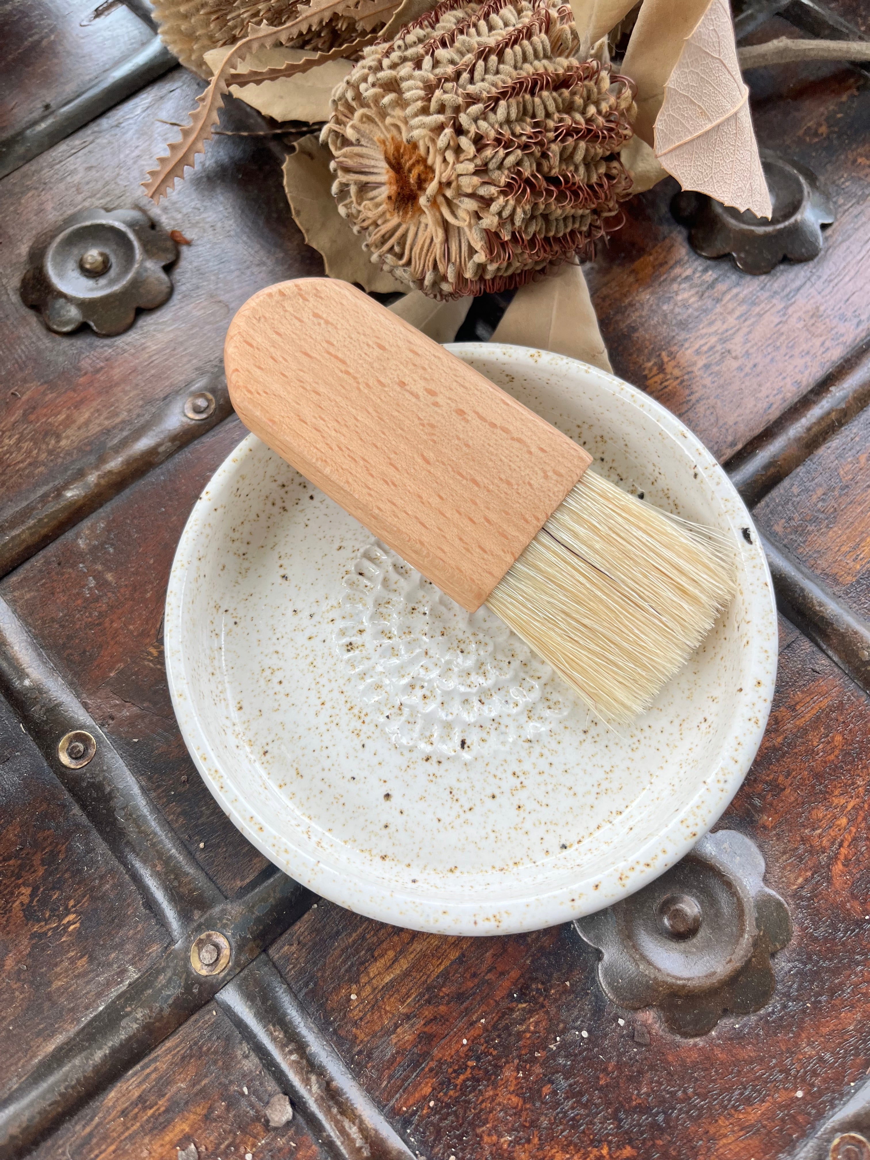 Ceramic Grater with Brush