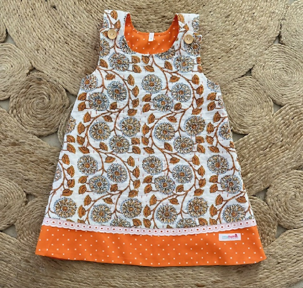 orange pinafore