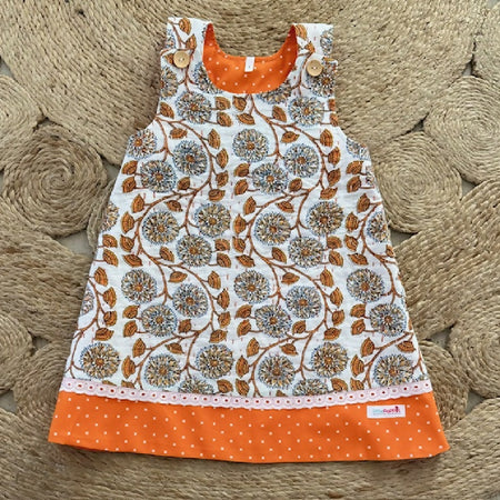 Girls Repurposed Kantha Quilt Pinafore