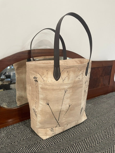 One Off Hand Painted Tie Dyed Tote Bag