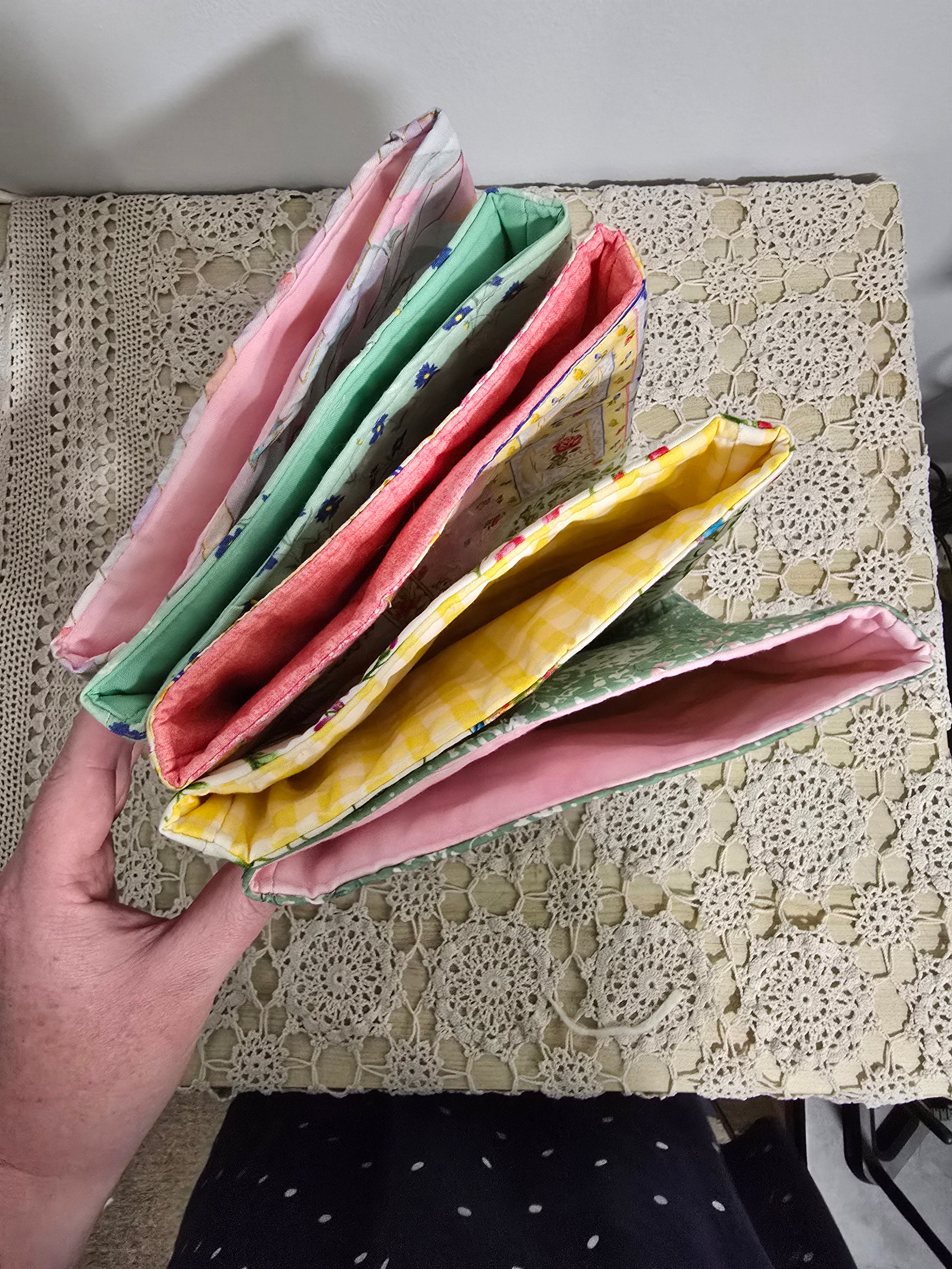 Handmade Floral Book Sleeve 8x10 inch