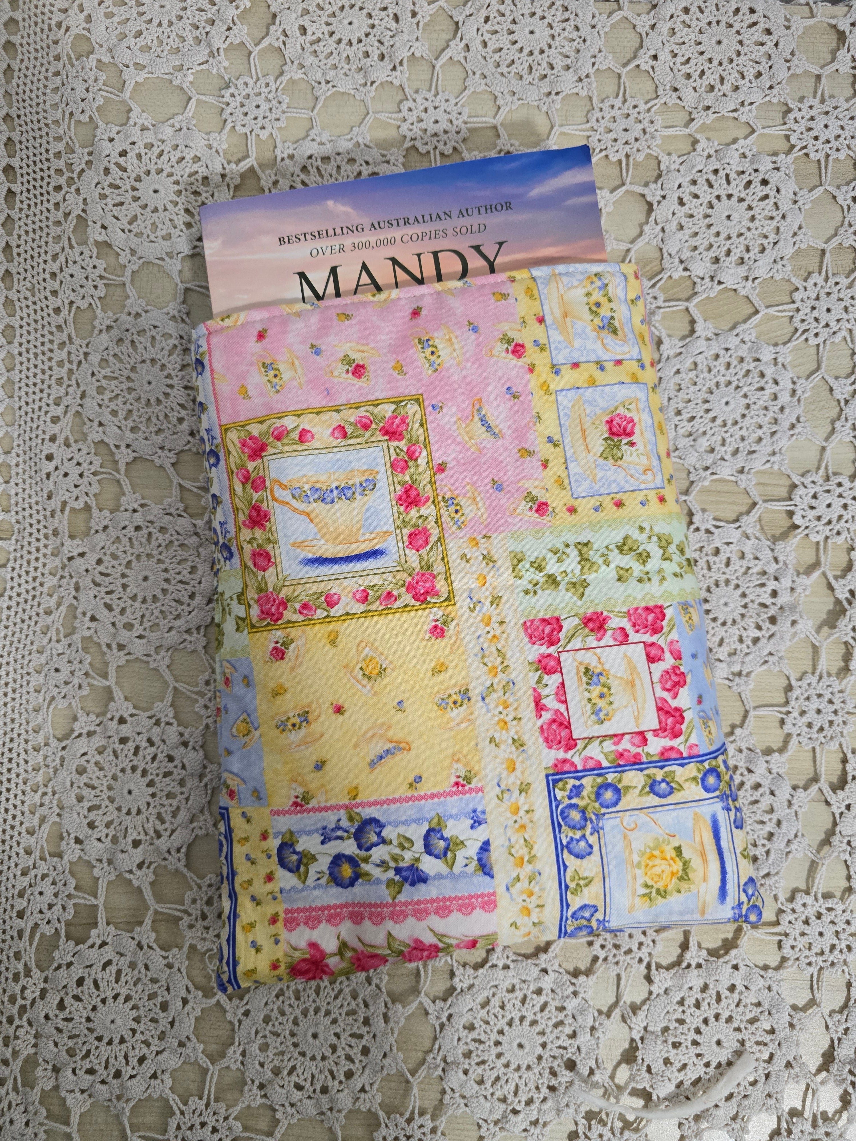 Handmade Floral Book Sleeve 8x10 inch