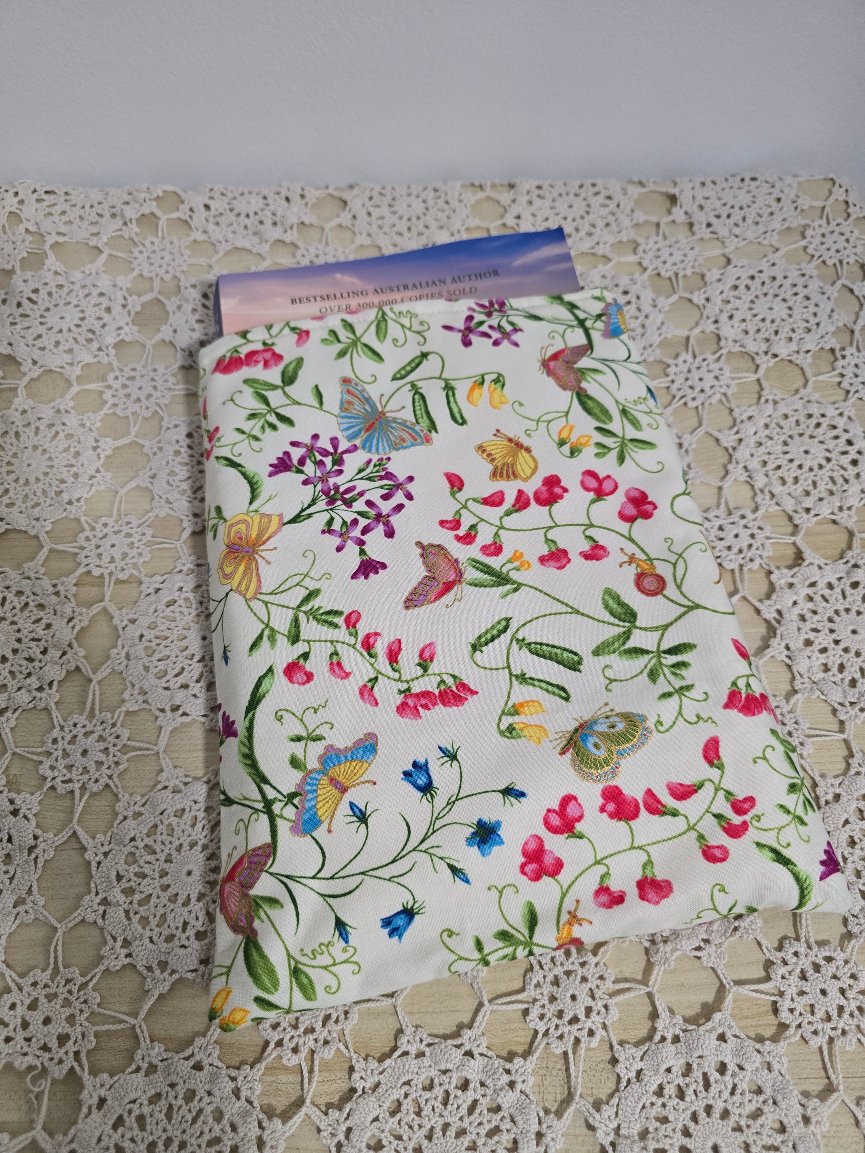 Handmade Floral Book Sleeve 8x10 inch