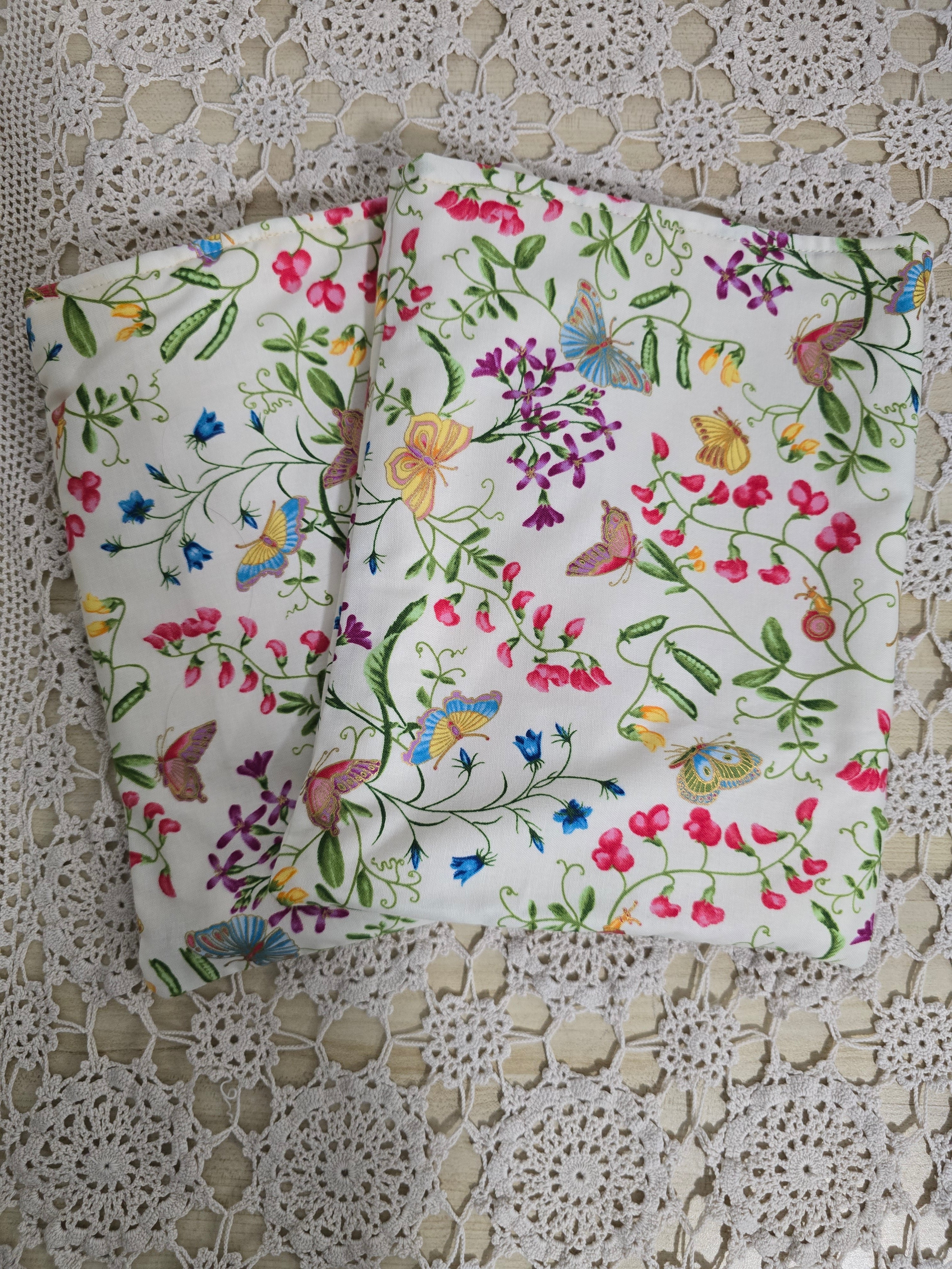 Handmade Floral Book Sleeve 8x10 inch