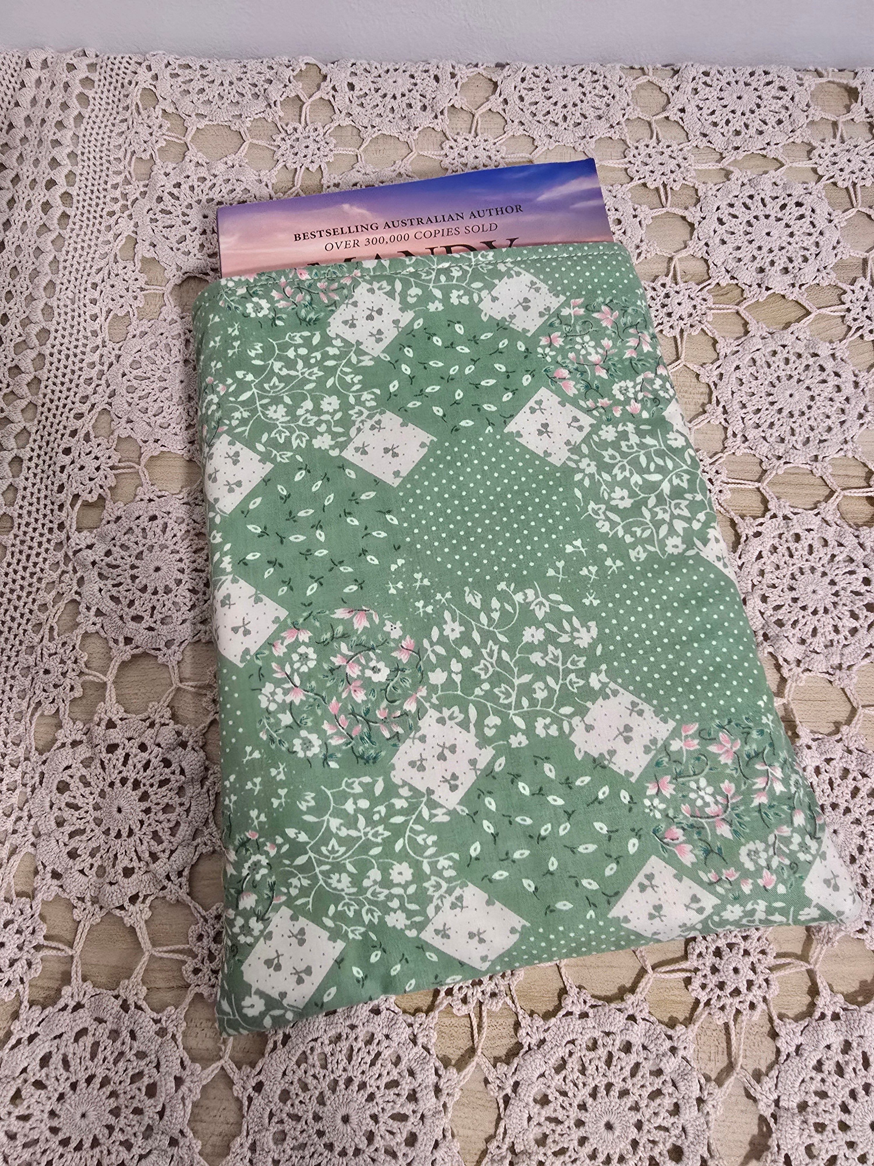 Handmade Floral Book Sleeve 8x10 inch