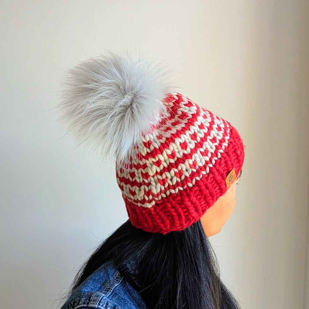 Super warm hearts beanie