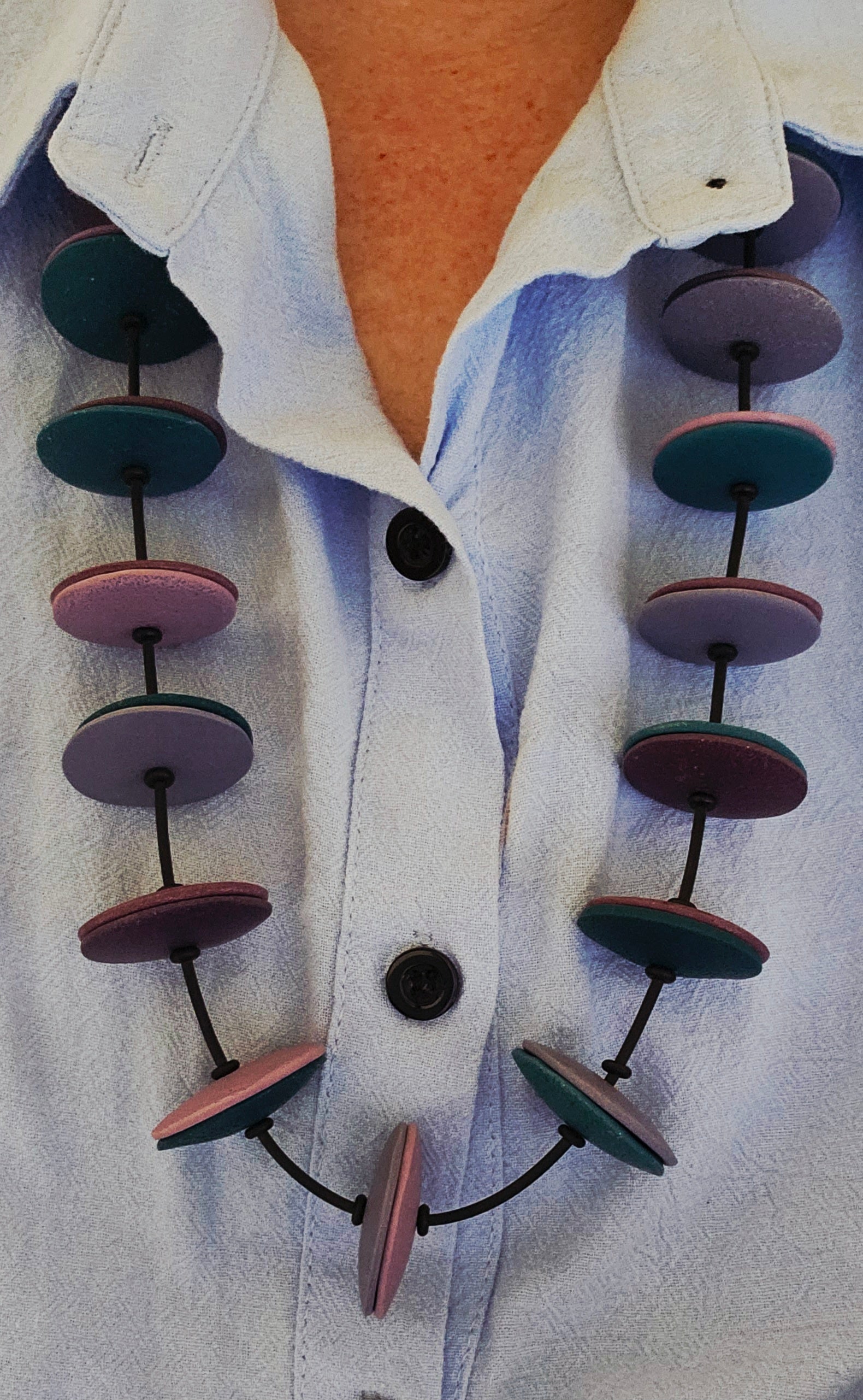 TIDES OF COLOUR - POLYMER CLAY NECKLACE