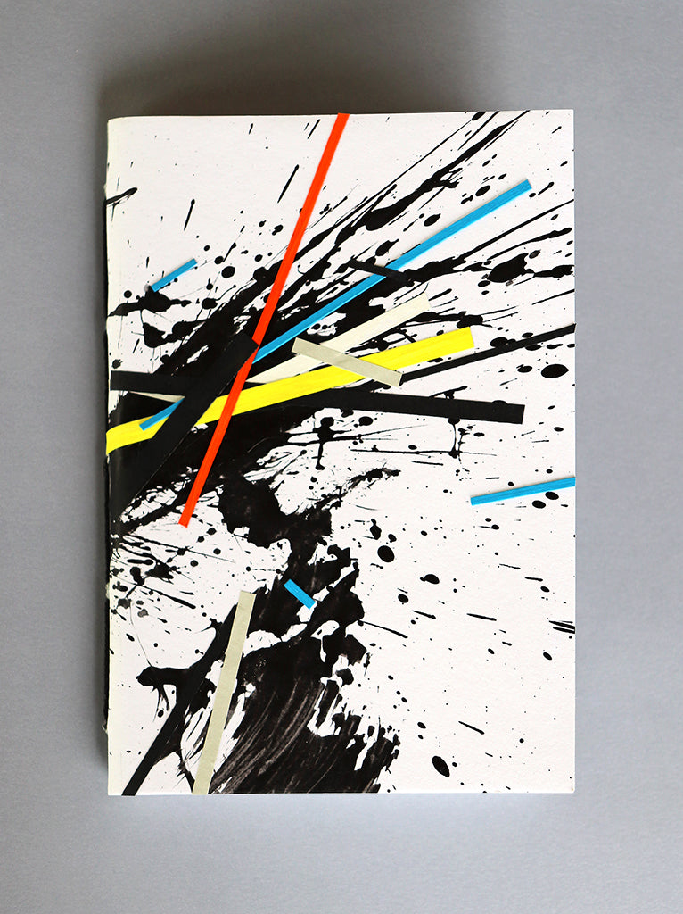 Abstract collage mini journal