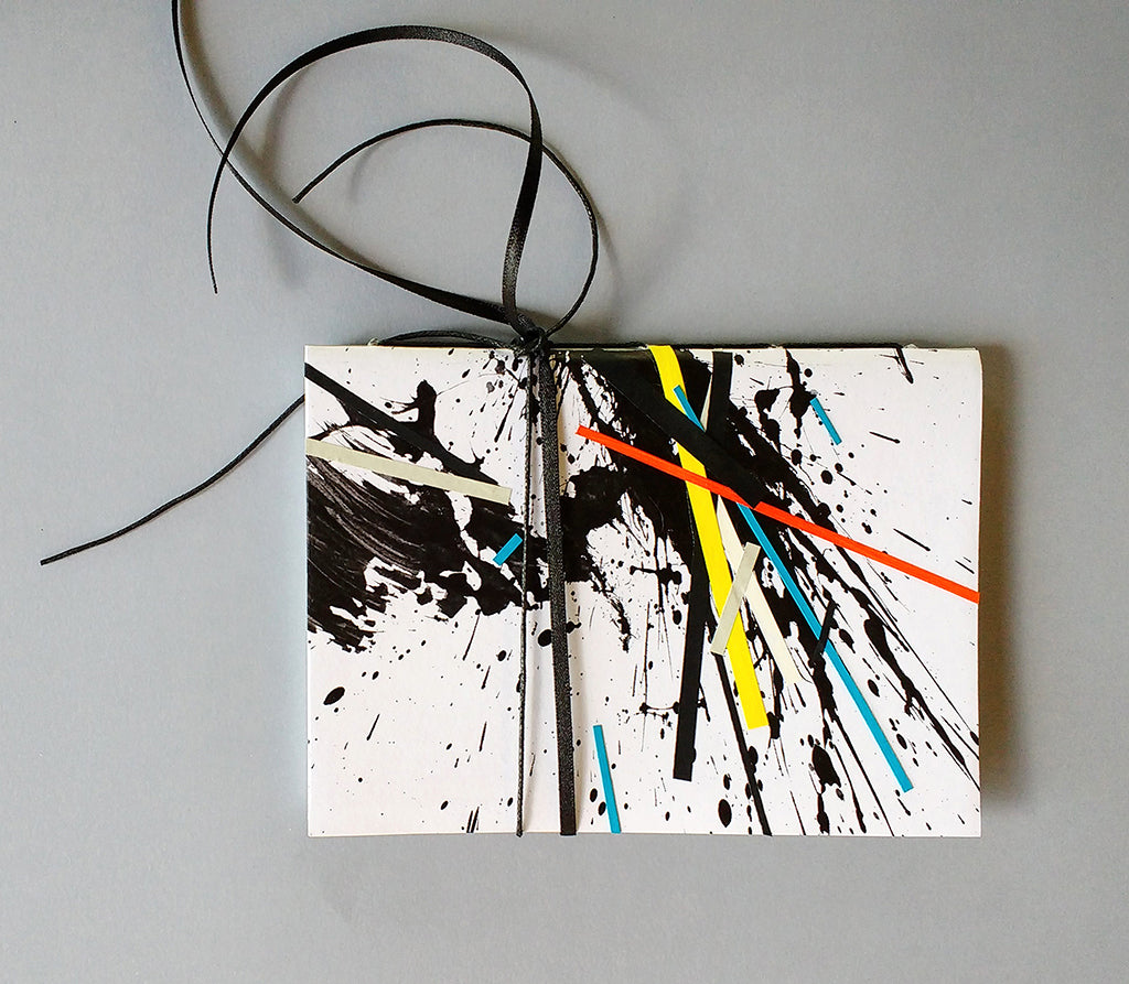 Abstract collage mini journal