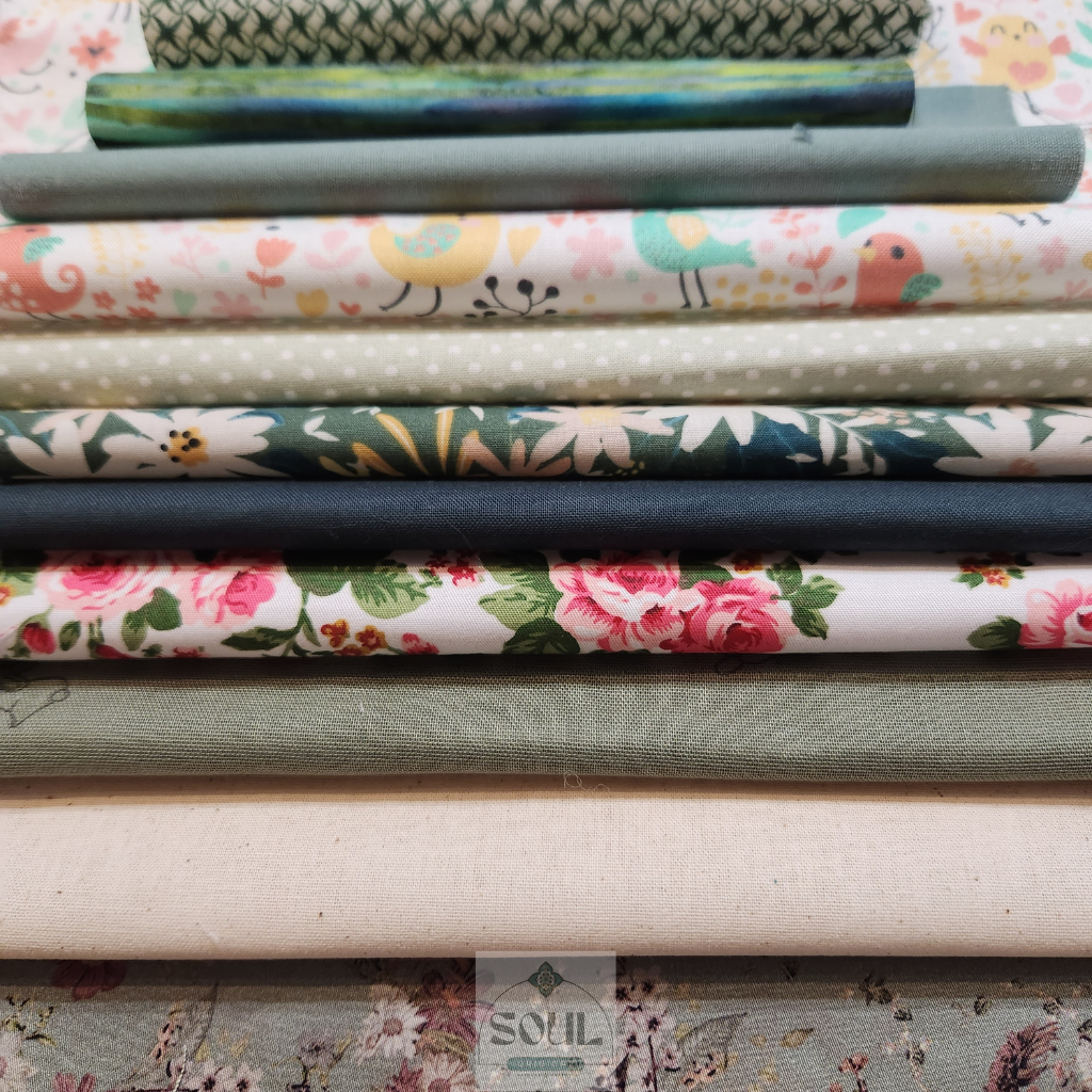 Slow Stitch Bundle - Glorious Greens