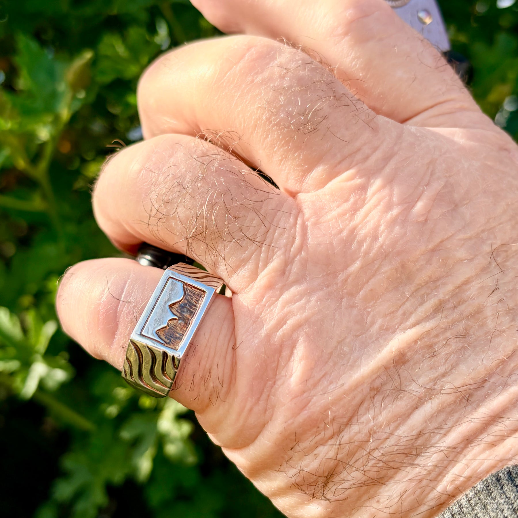 Mountain Waves Sterling Silver Ring