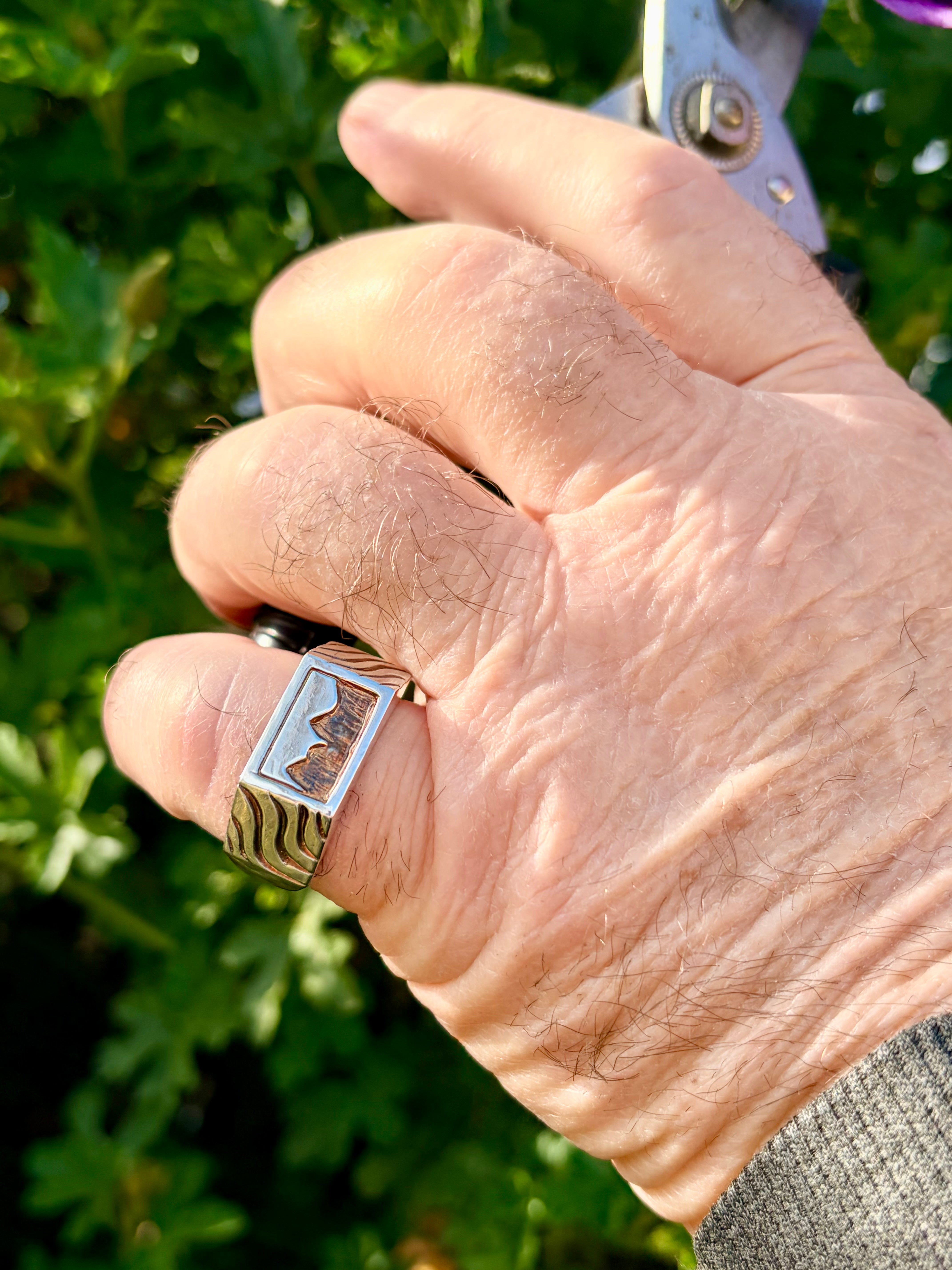 Mountain Waves Sterling Silver Ring