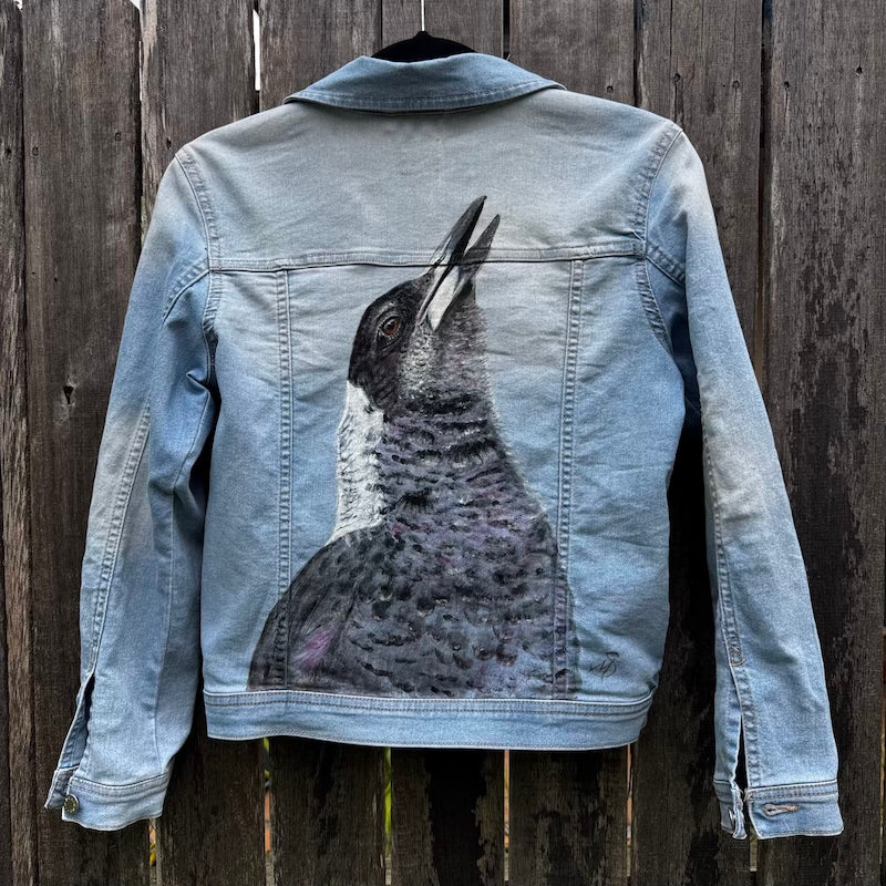 Custom Designed Hand-painted Denim Jackets by Michelle Springett