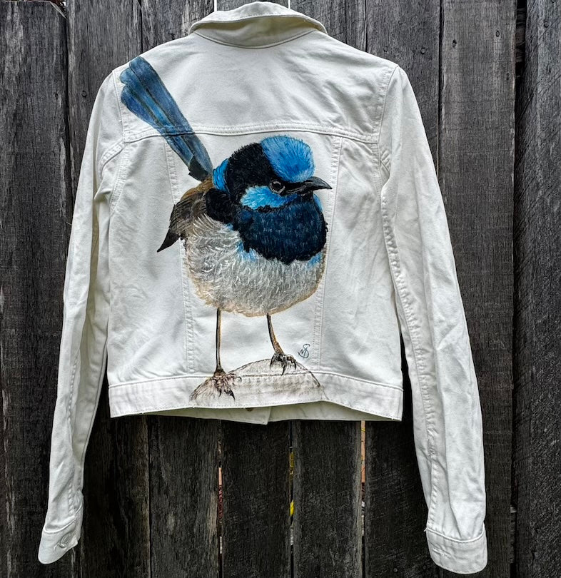 Custom Designed Hand-painted Denim Jackets by Michelle Springett