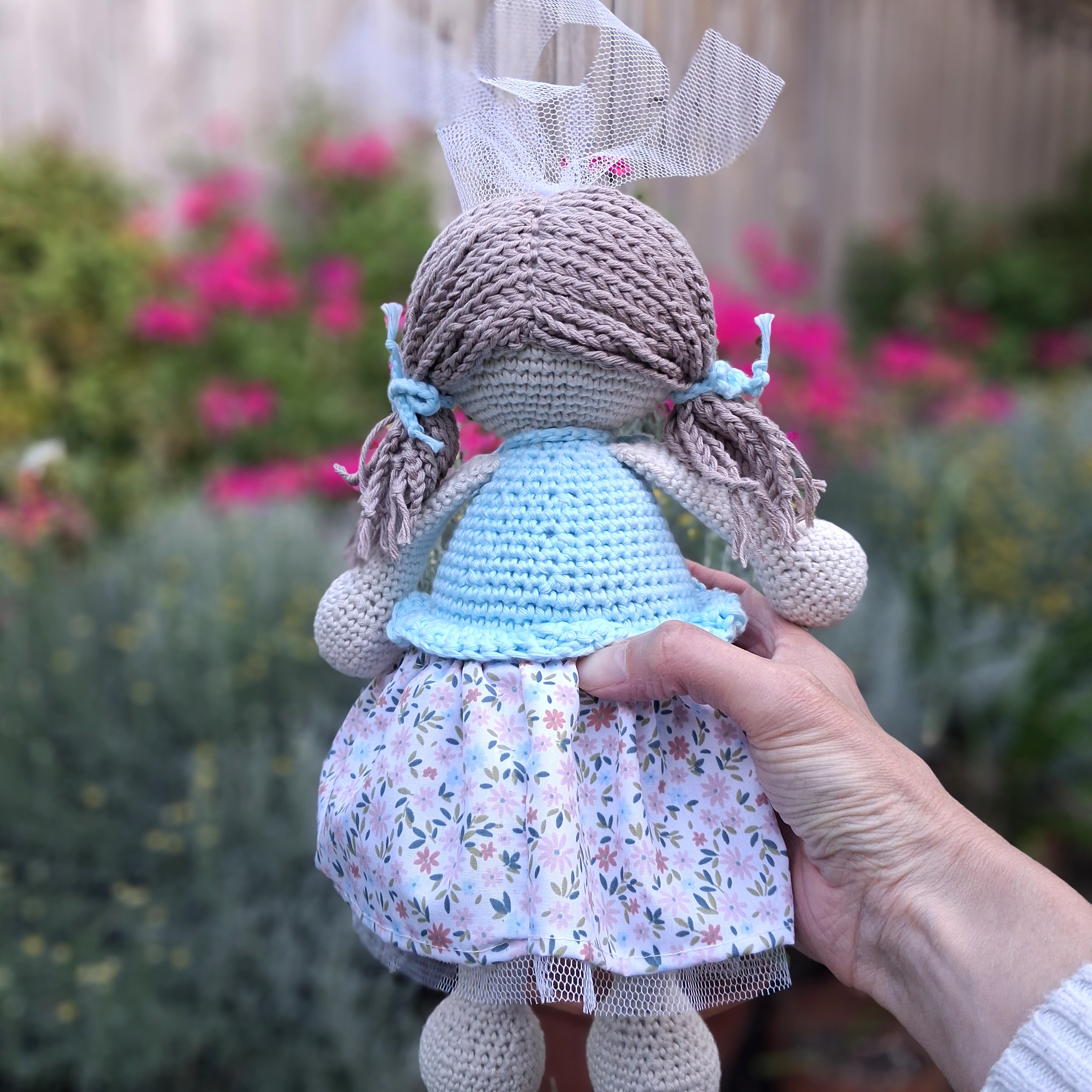 Handmade Crochet Kitty Doll - 100% Cotton