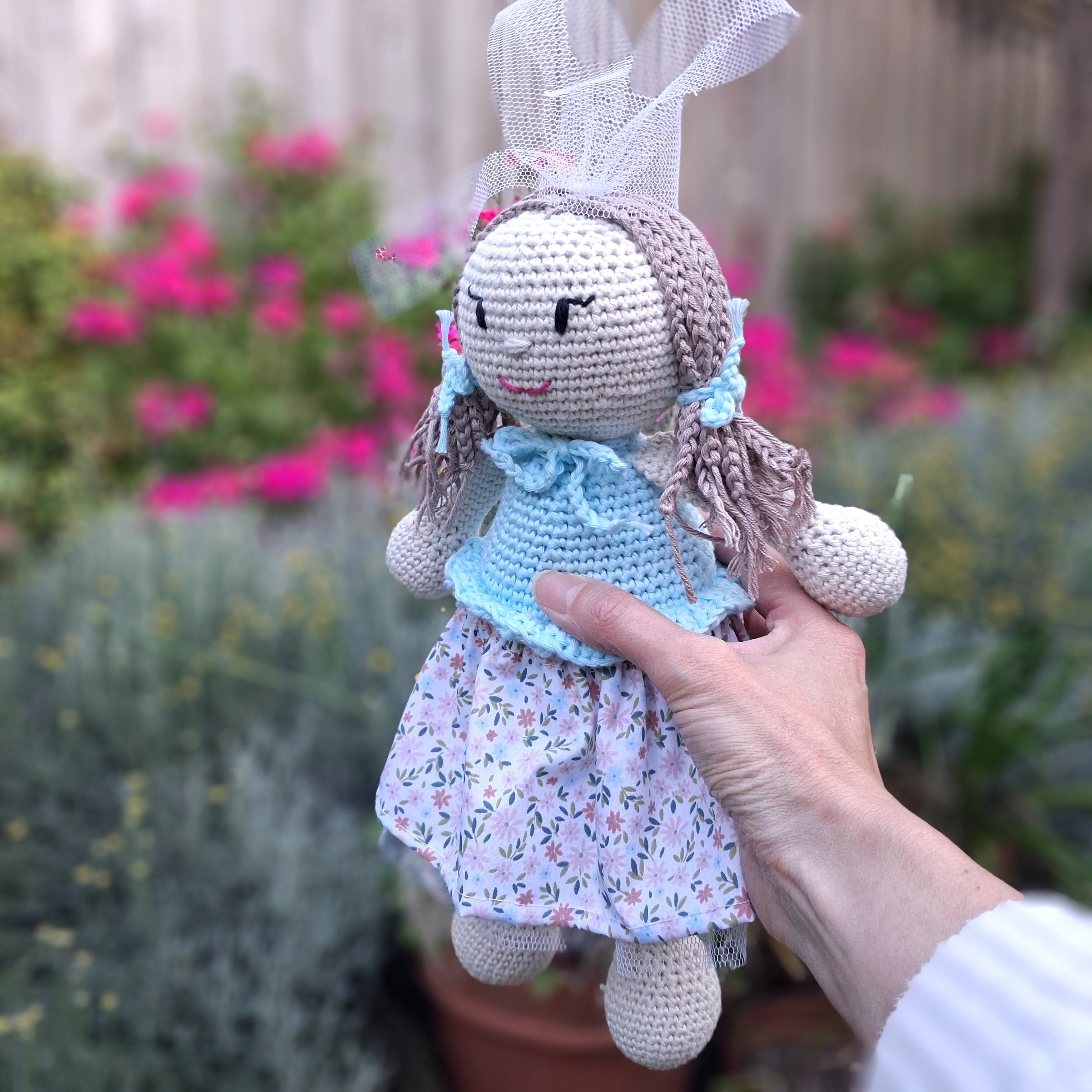 Handmade Crochet Kitty Doll - 100% Cotton