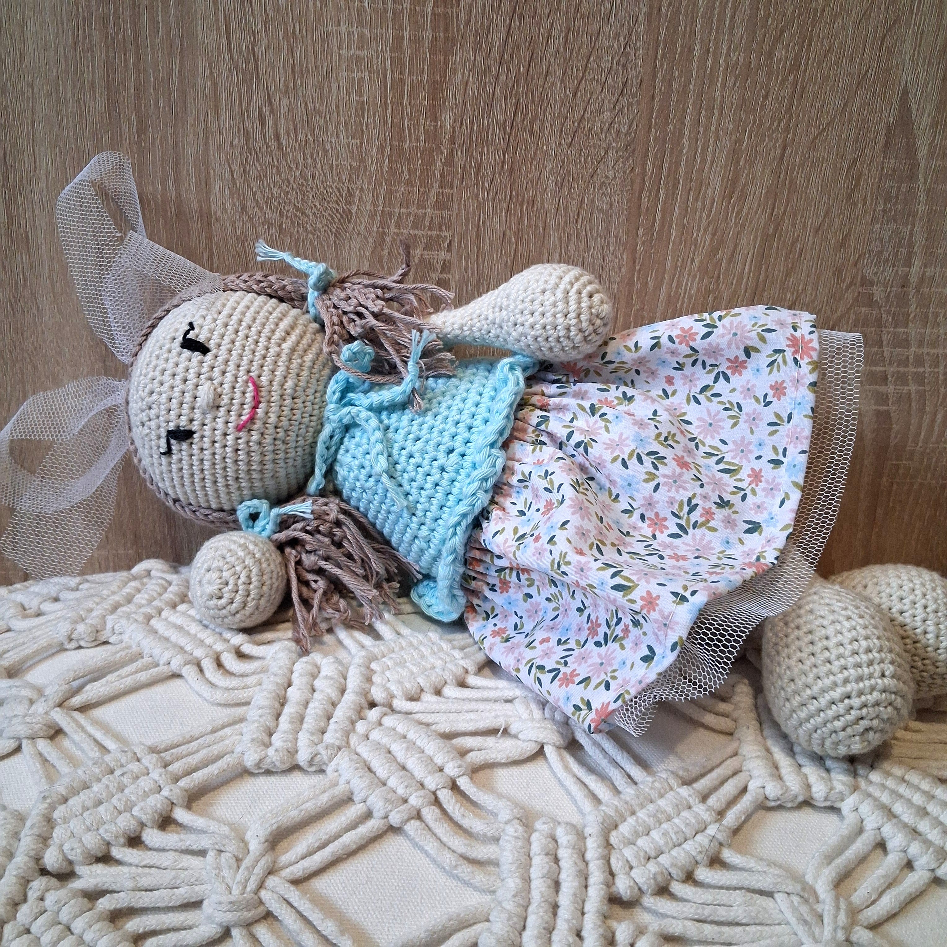 Handmade Crochet Kitty Doll - 100% Cotton