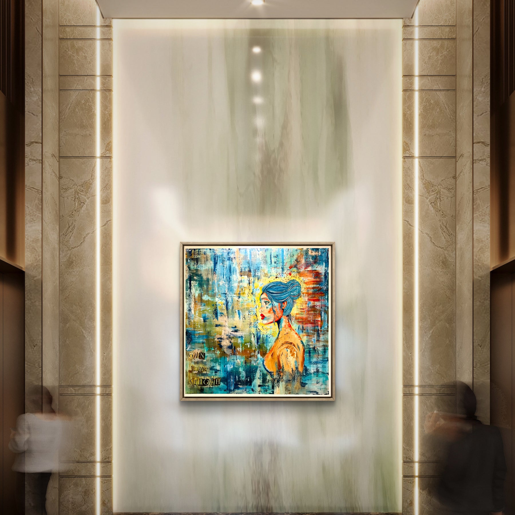 Set Fire to the Rain | XL Original Stretched Canvas