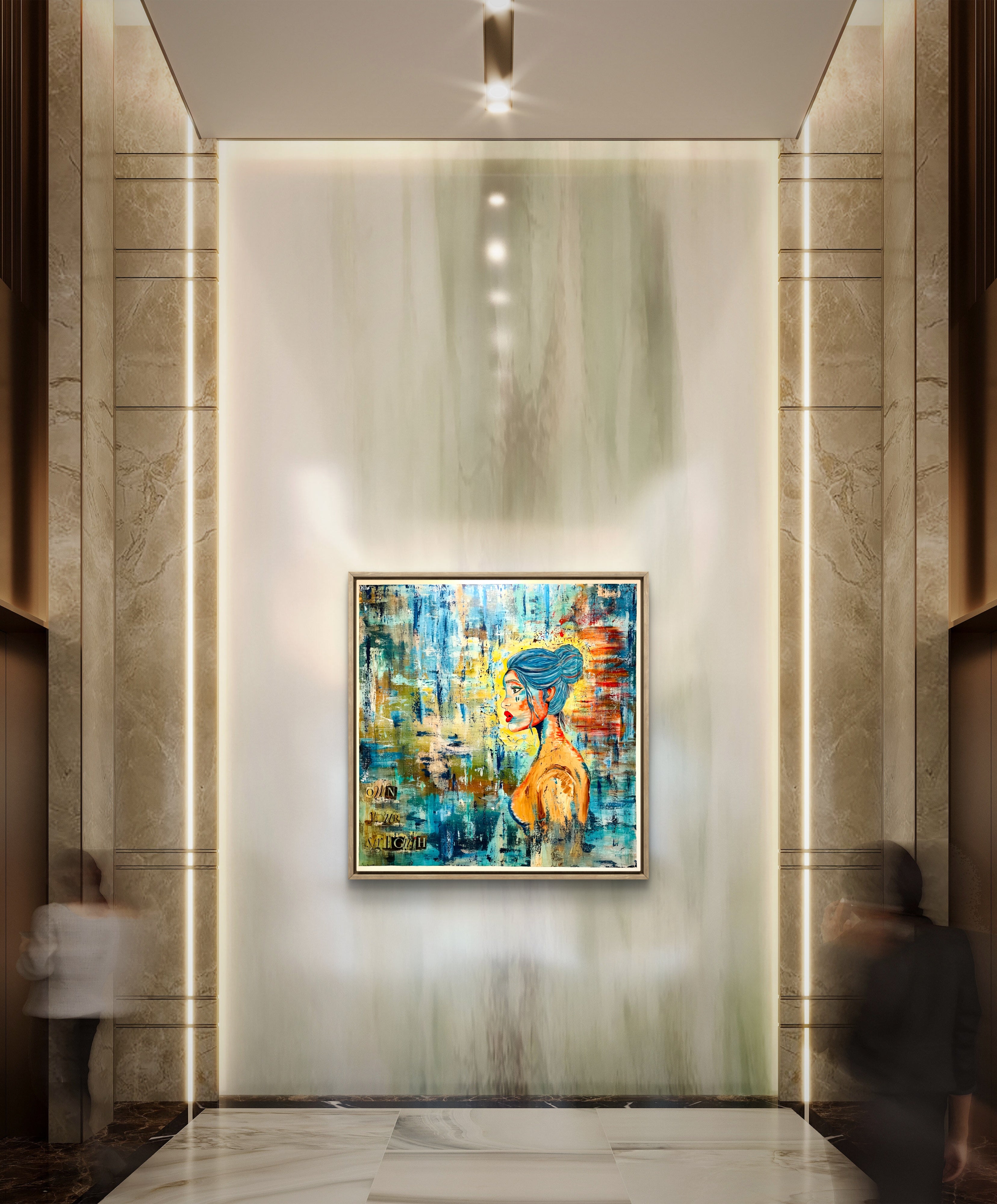 Set Fire to the Rain | XL Original Stretched Canvas