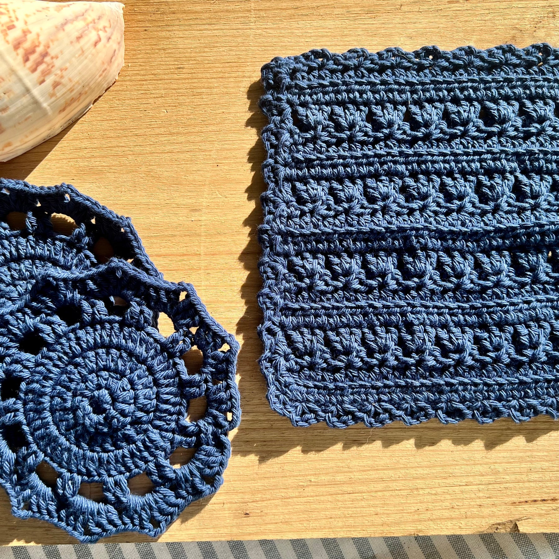 Crochet Bowl Cozy Set of 2 - Handmade Cotton Bowl Holders -  Housewarming Gift