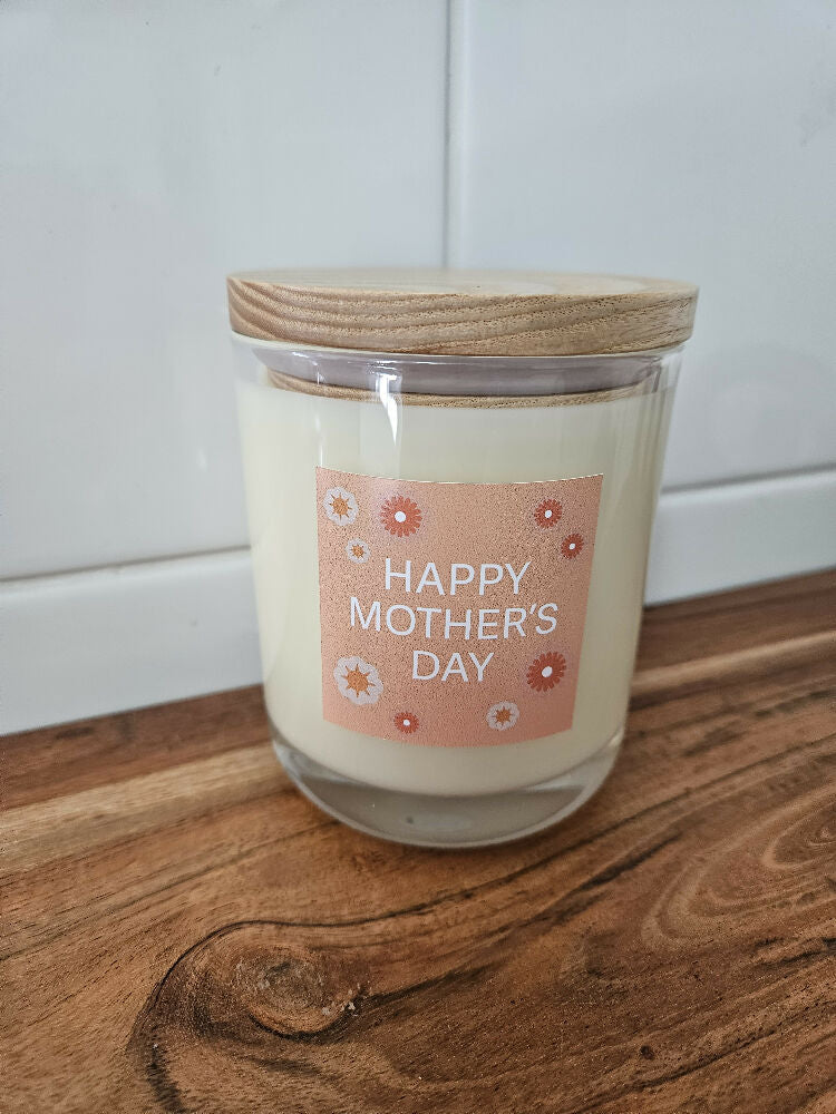 Happy Mother's Day Candle - Vanilla Caramel