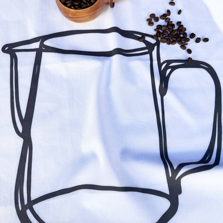 Artist Designed Tea Towel - 100% Organic Cotton. Kitchen Study No. 1