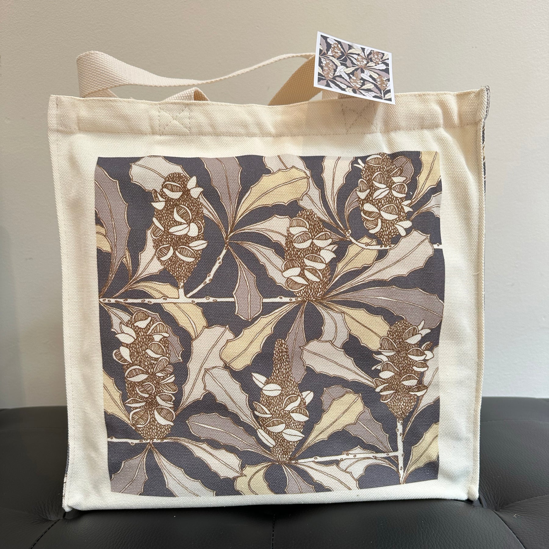 Banksias Canvas art tote bag - carry or over shoulder
