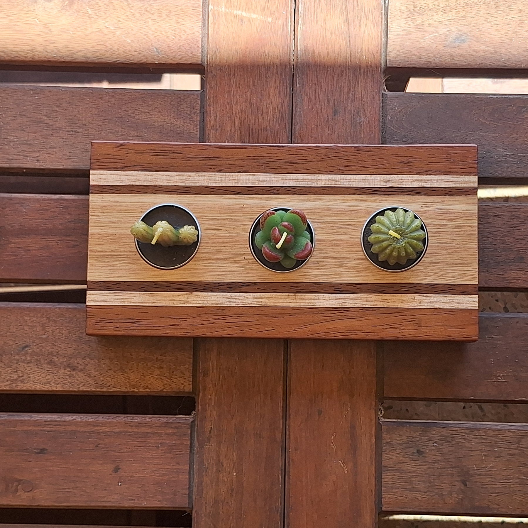 Handmade Timber Tea Light Candle Holders
