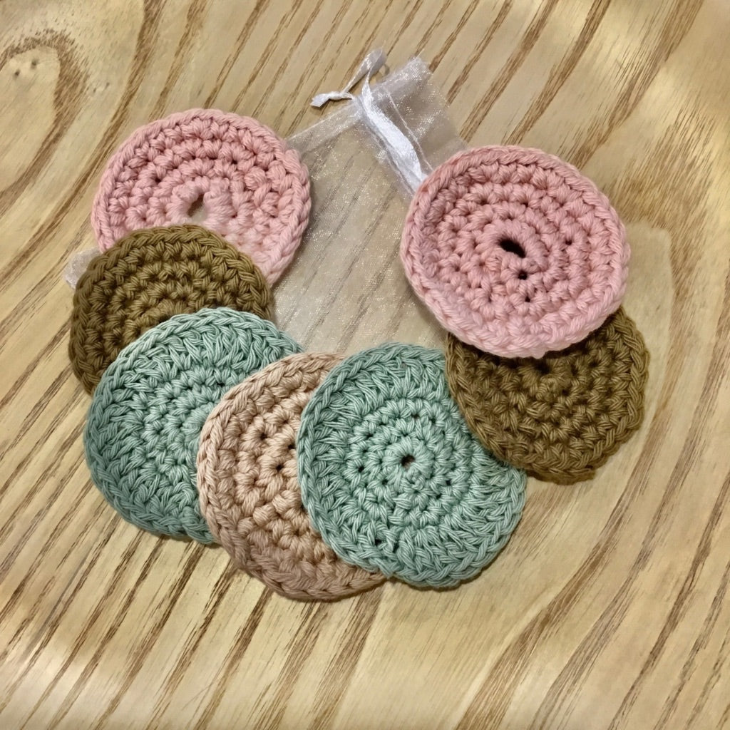 Crocheted Eco-Friendly Bathroom Collection -  Face Wipes (Pack of 7)