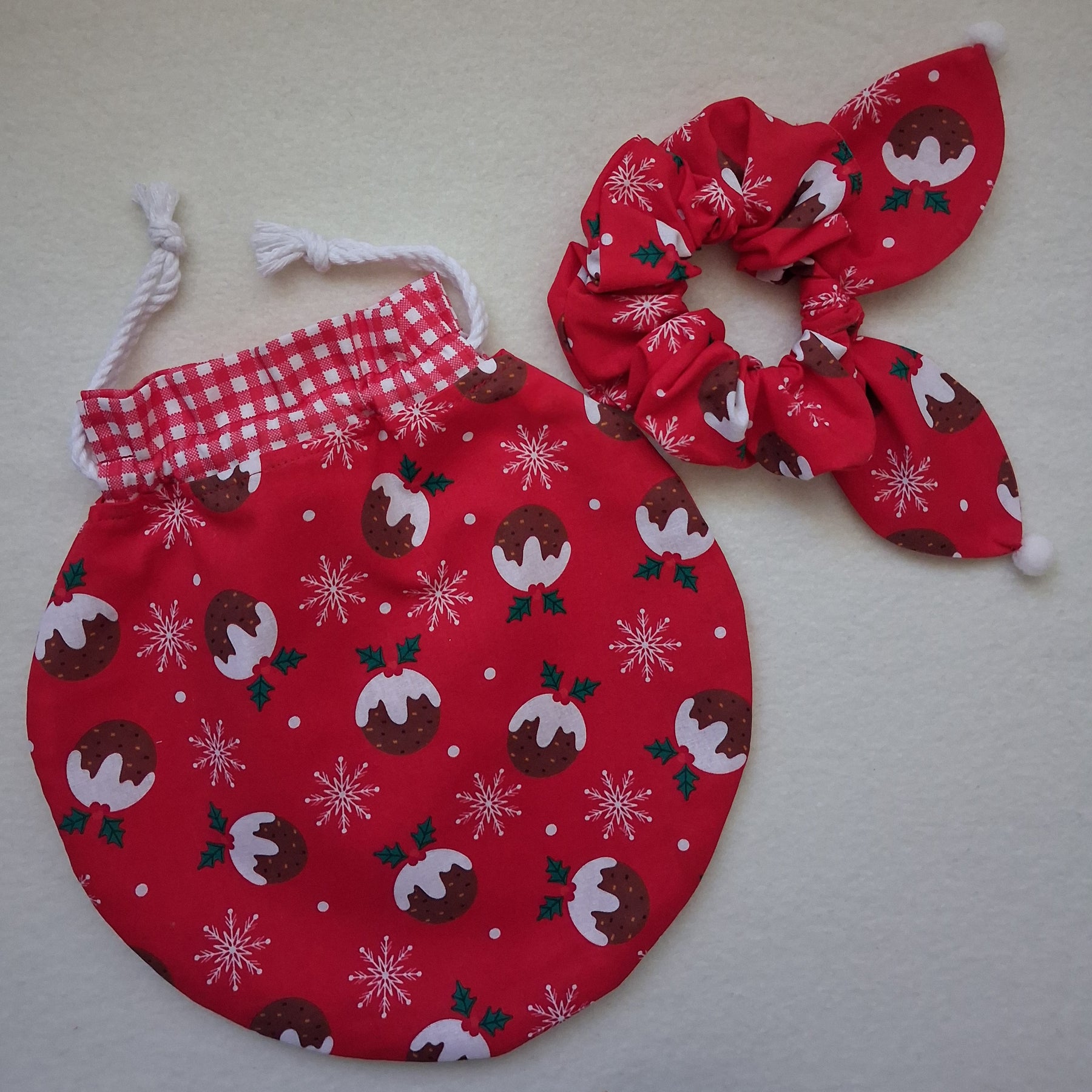 Children's Christmas Bauble Bag & scrunchie