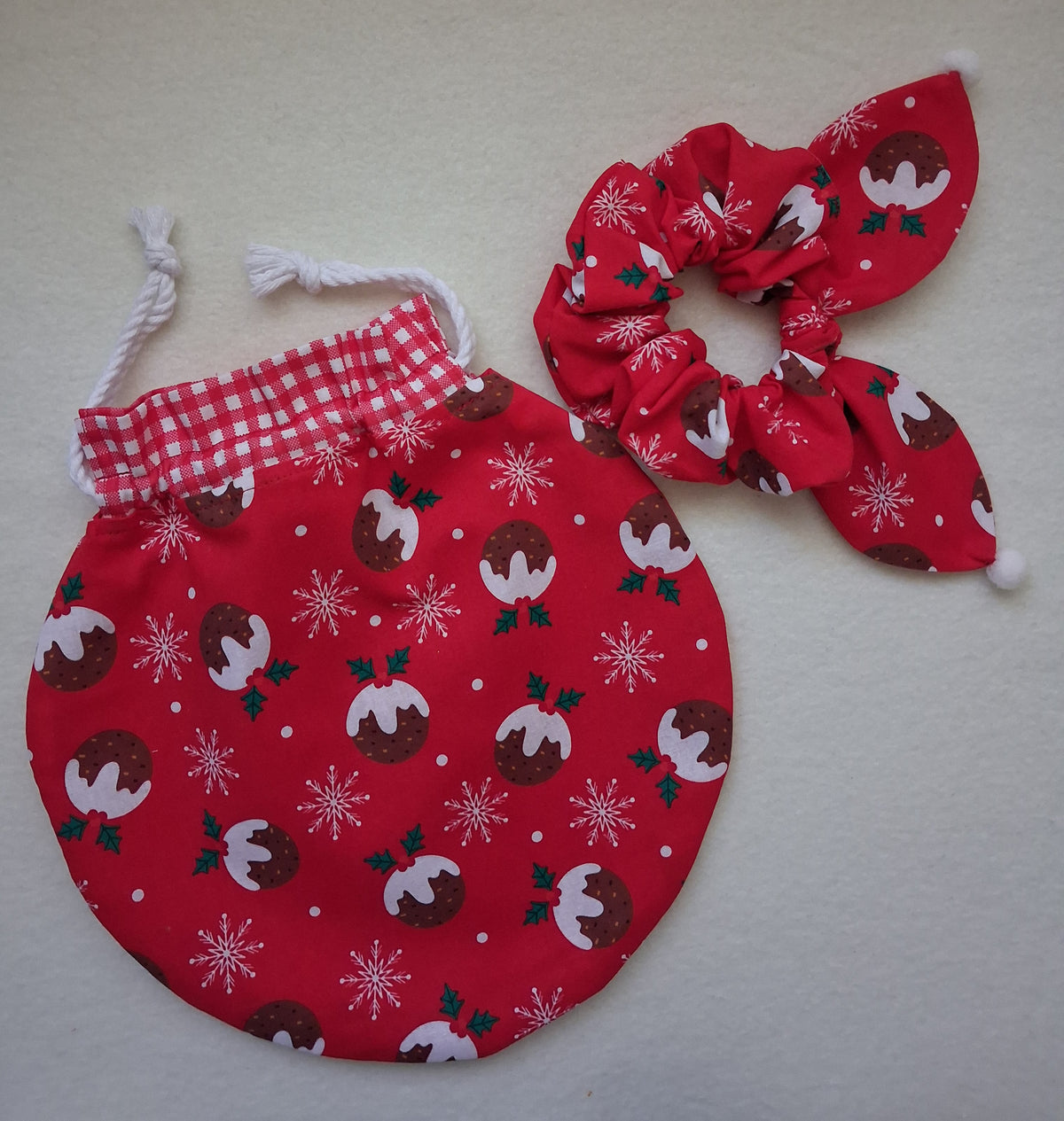 Children's Christmas Bauble Bag & scrunchie