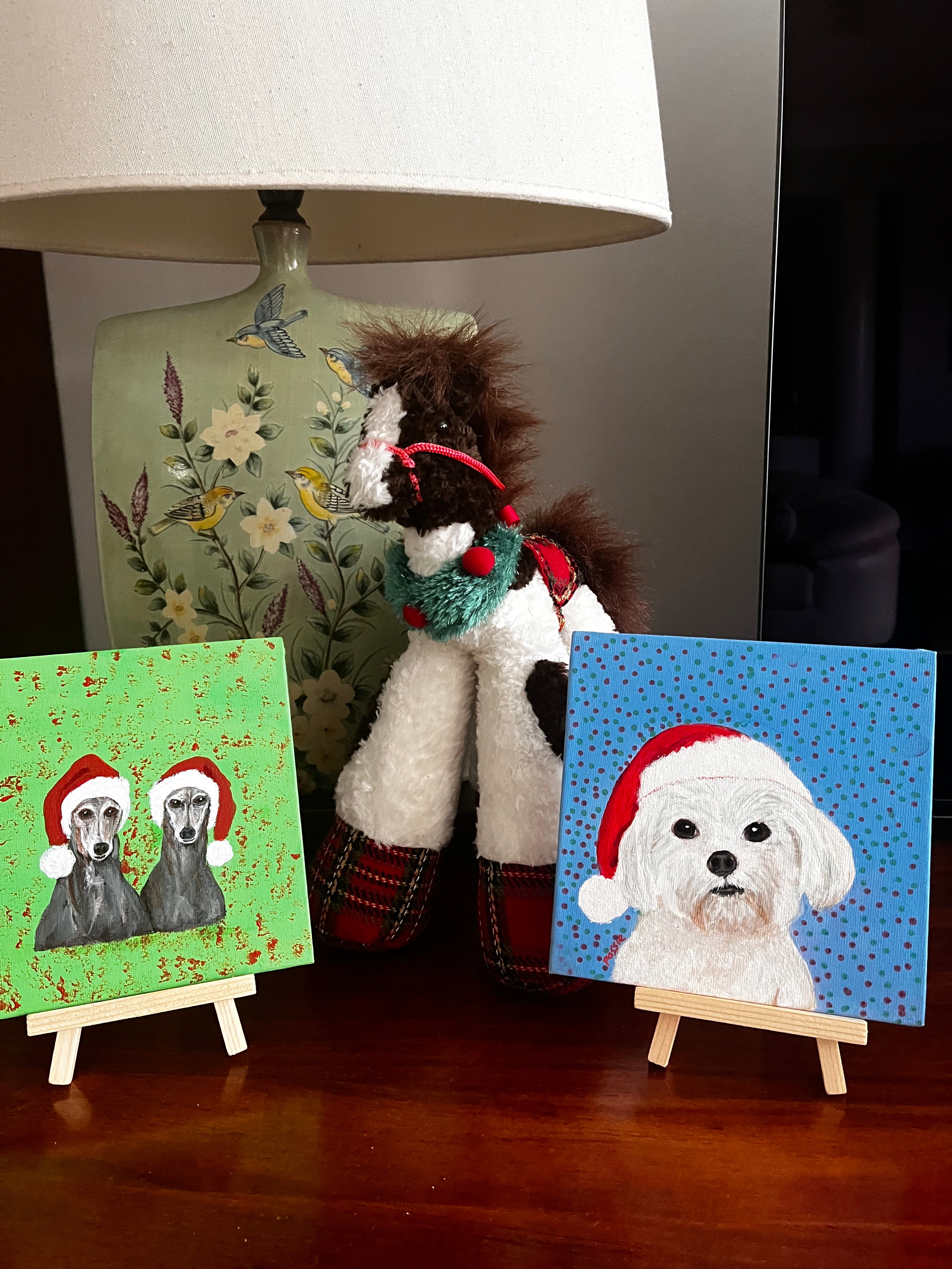 Pets in christmas Hats