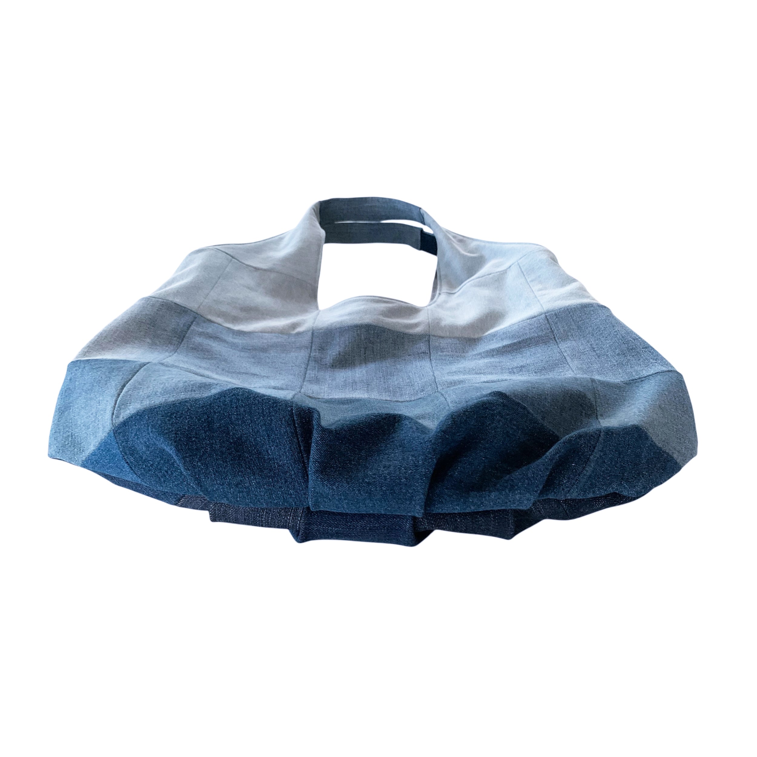 Large Handmade Upcycled Denim Patchwork Shoulder Bag