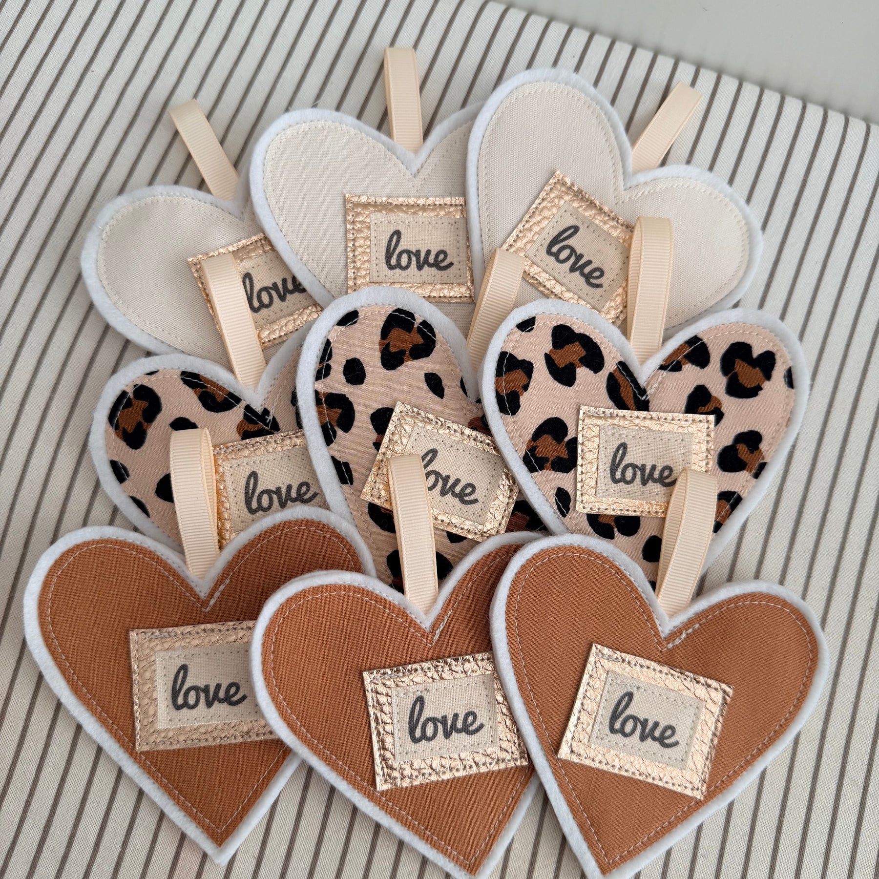 Love Heart Bunting - Animal Print - Garland
